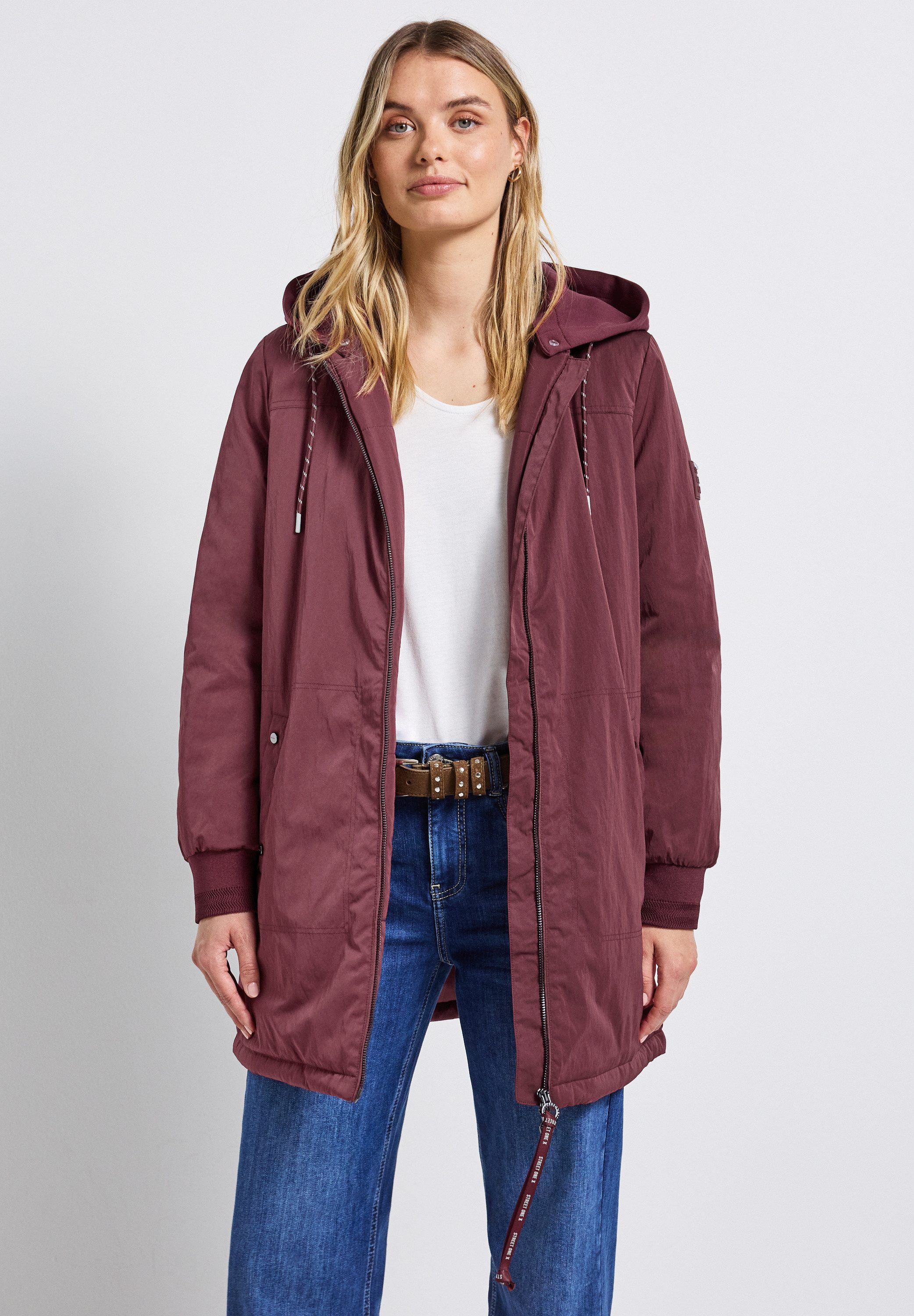 STREET ONE Blouson mit Kapuze mit Tunnelzugband günstig online kaufen