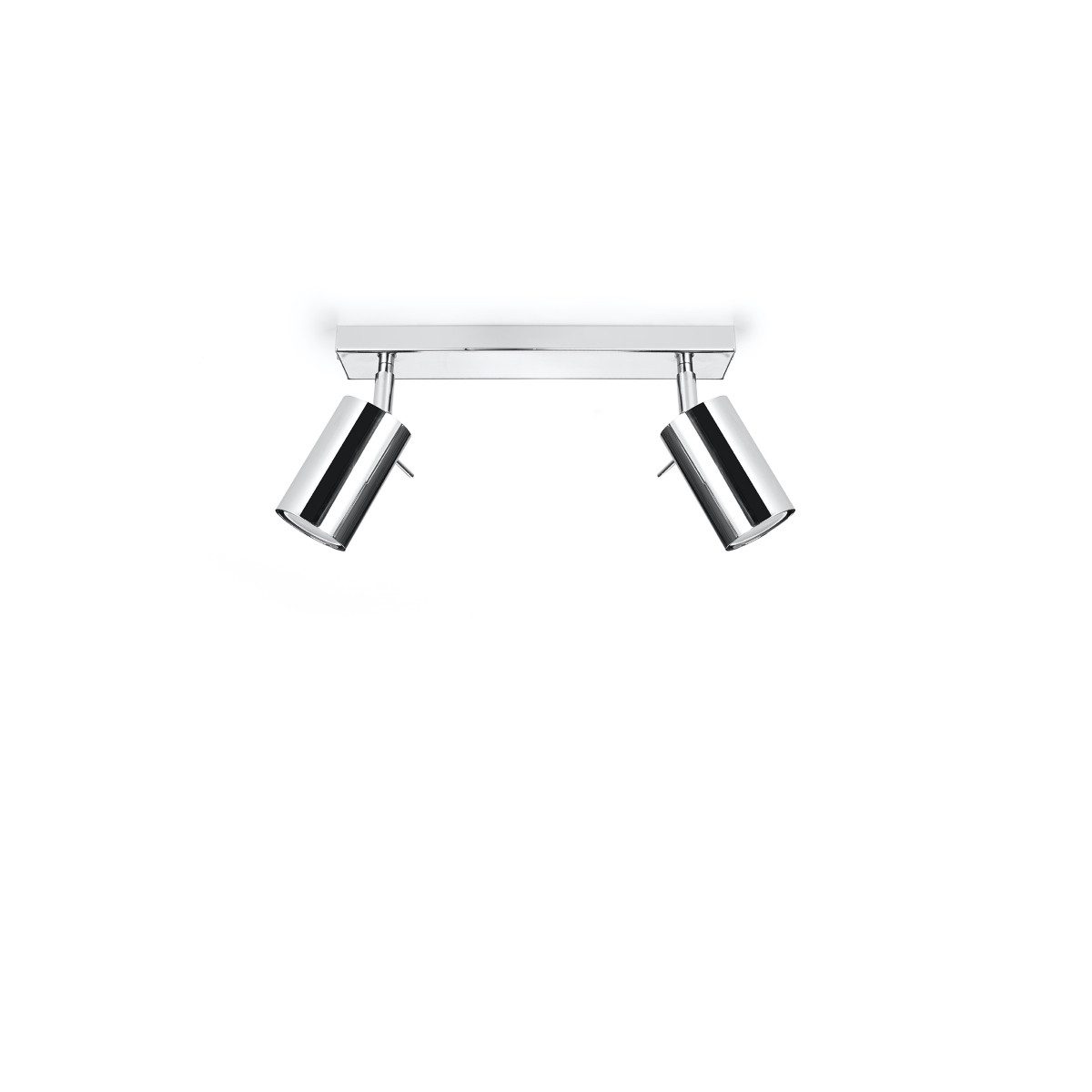 SOLLUX lighting Deckenleuchte Deckenleuchte Ring 2 Chrom, Nicht enthalten
