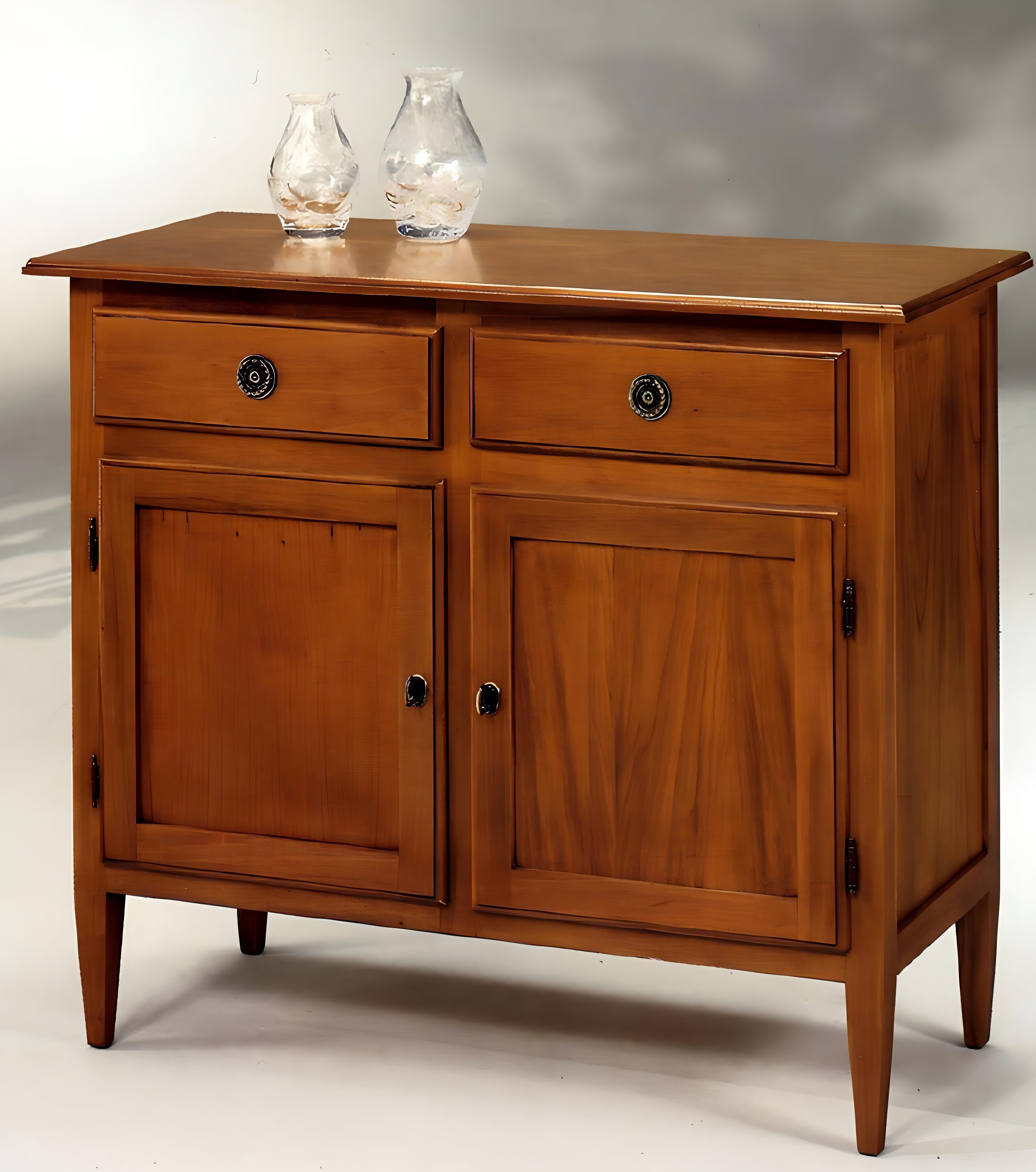 Xlmoebel TV-Board Braunes Holz-TV-Regal mit Schubladen und Regalen für das Wohnzimmer. (TV-Bücherregal), Hergestellt in Europa