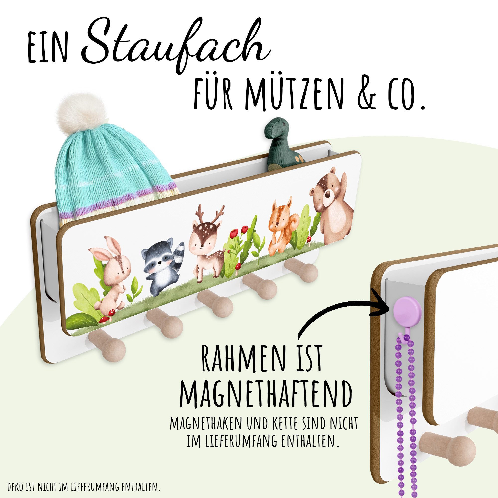 Holzura Kinderregal Kindergarderobe aus Holz mit günstig online kaufen