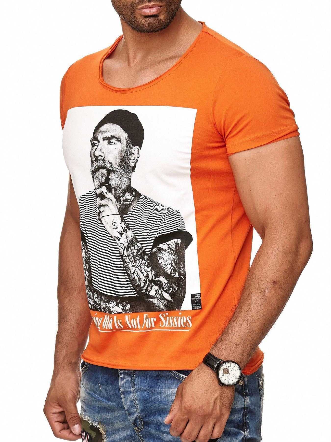 RedBridge T-Shirt Red Bridge Herren T-Shirt Growing old is not for Sissies günstig online kaufen