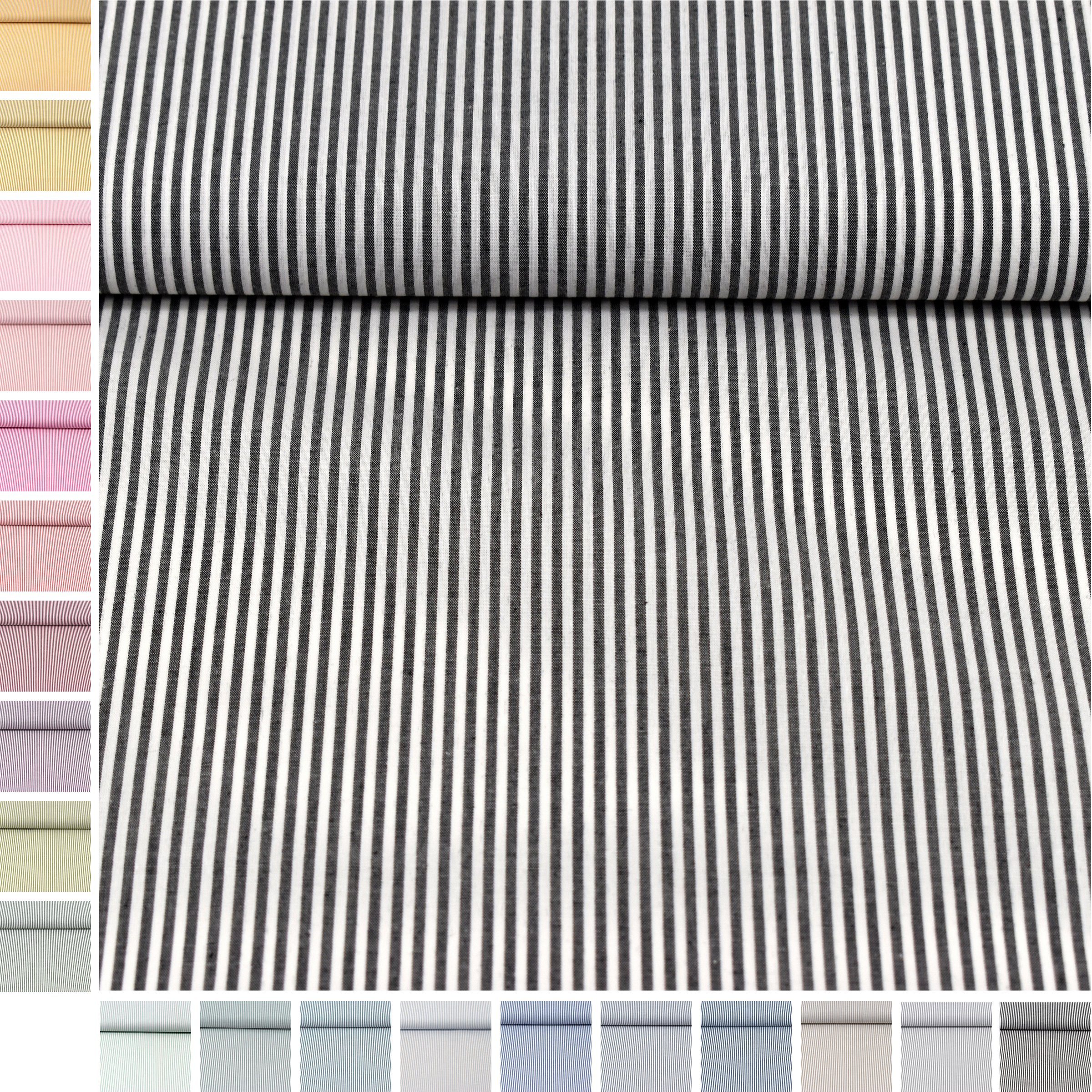 MAGAM-Stoffe Stoff "Mona", Streifen Baumwollstoff aus Niederlande ÖKO-TEX Meterware ab 50cm