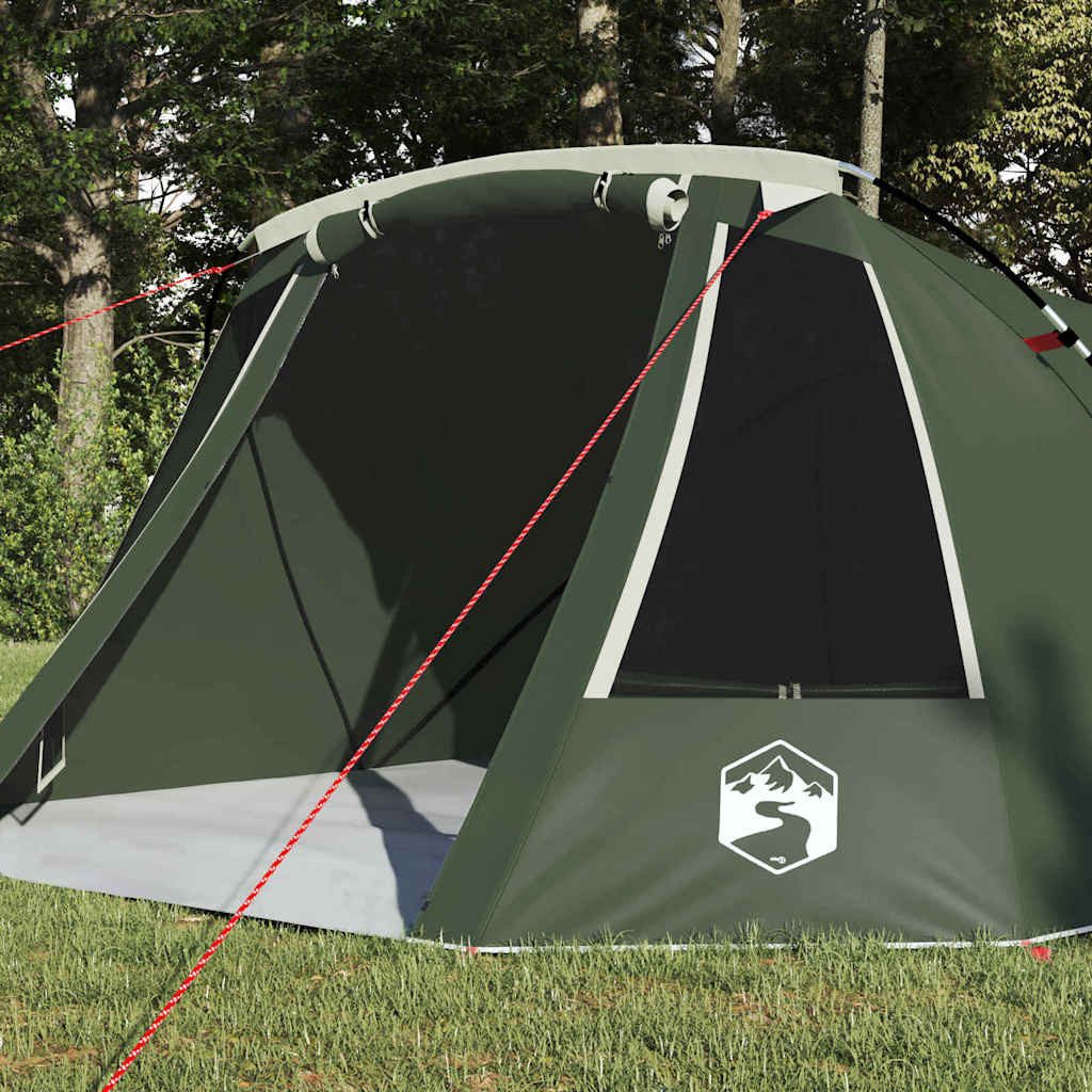 vidaXL Tunnelzelt Tunnelzelt für 3 Personen Grün und Weiß 328 x 228 x 115 cm, (1 tlg)