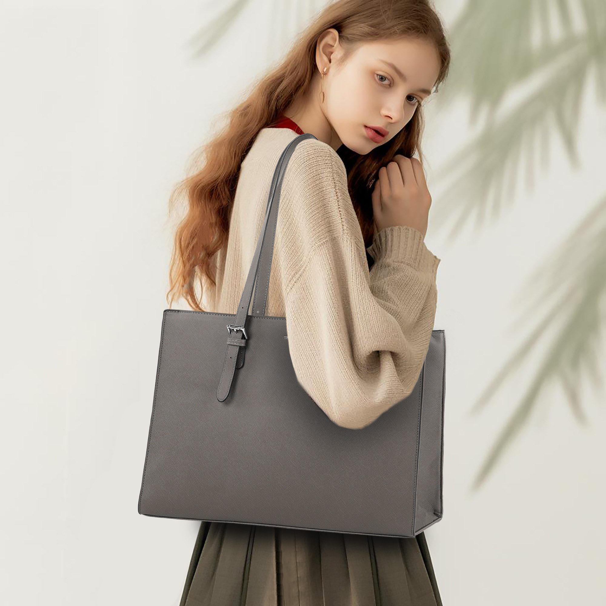 TAN.TOMI Aktentasche Große Business Handtasche Damen Leder Schultertasche A günstig online kaufen