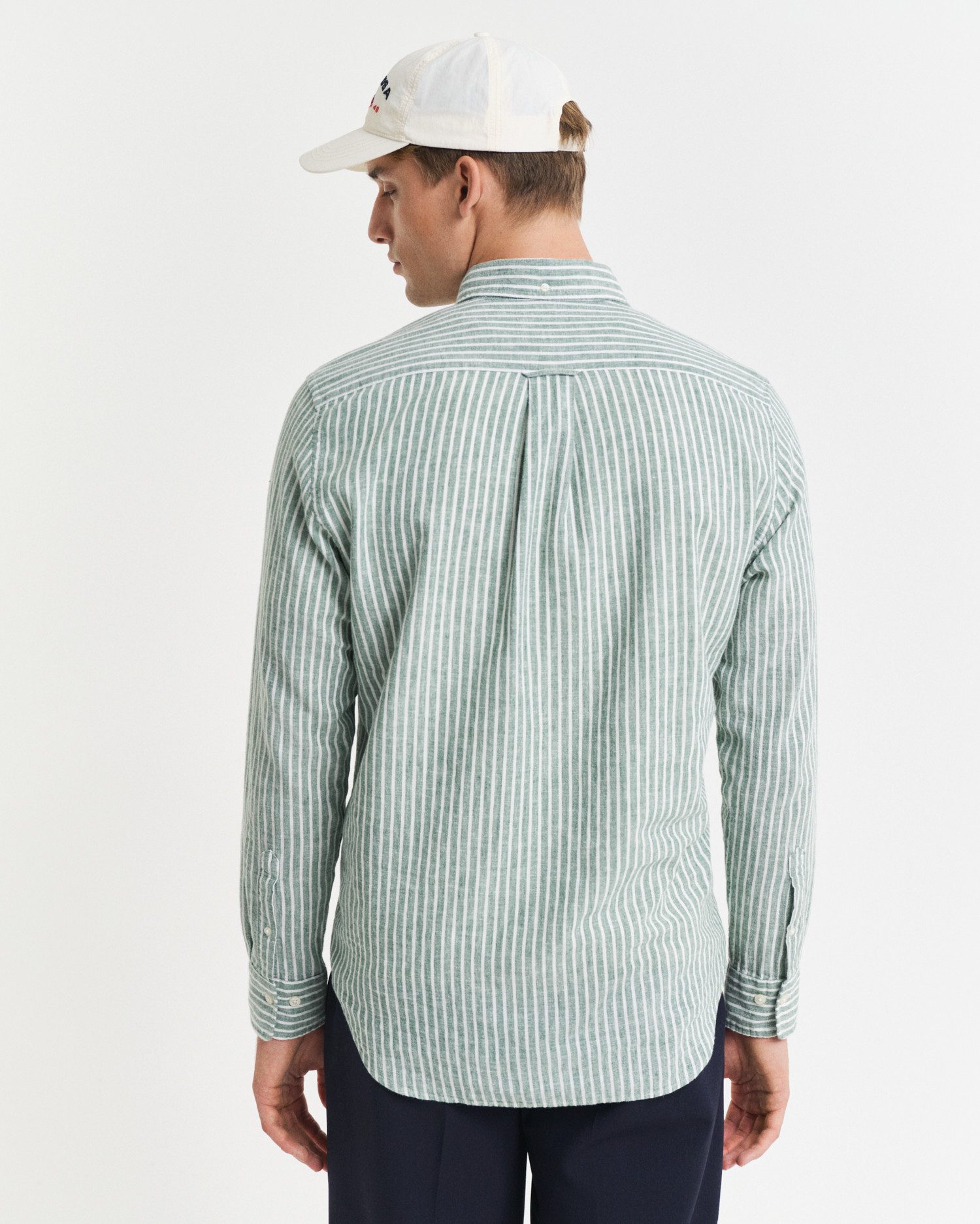 Gant Langarmhemd REG COTTON LINEN STRIPE günstig online kaufen