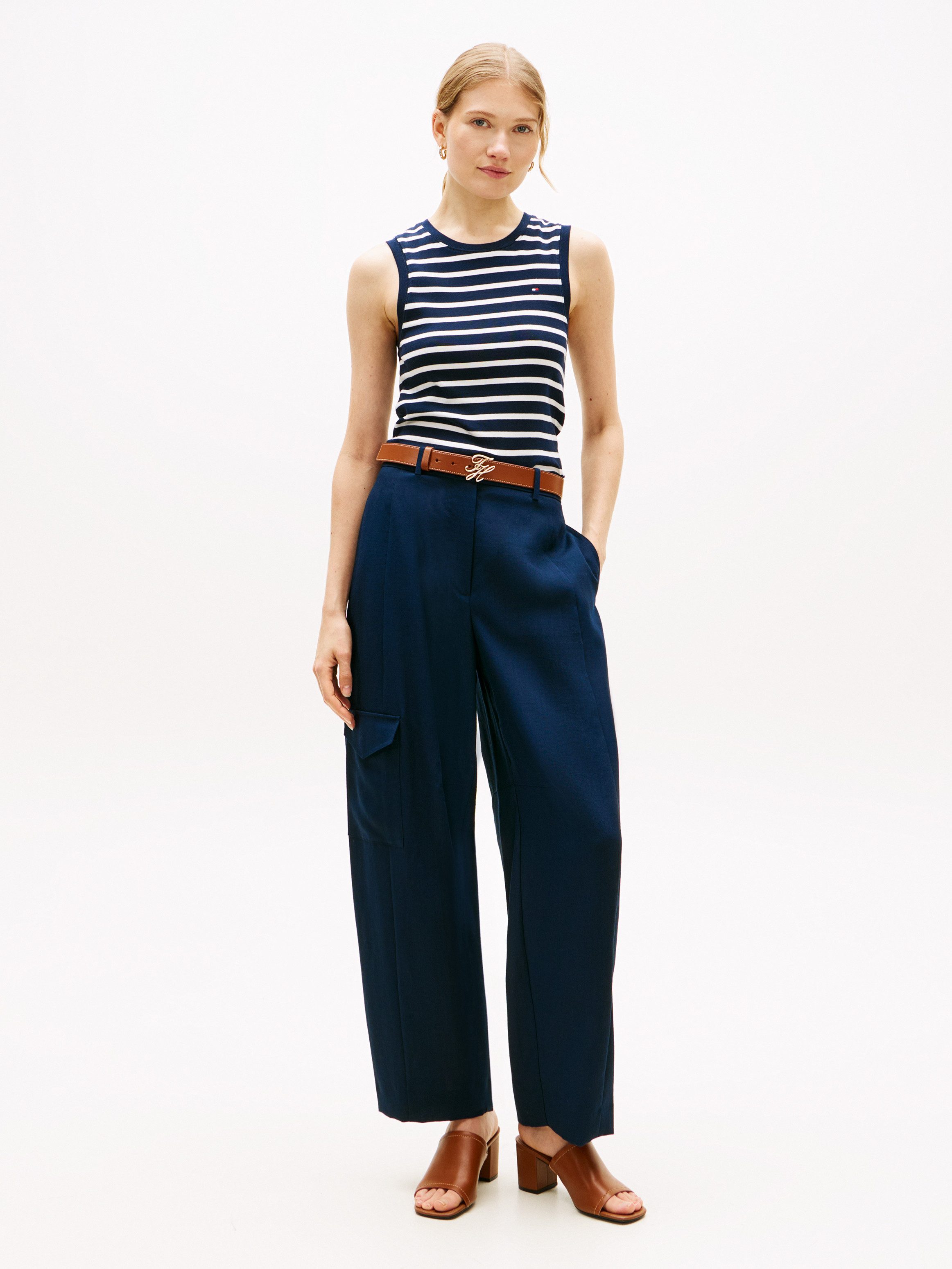 Tommy Hilfiger Funktionstop SLIM CODY C-NK TANK TOP mit gerippter Textur, Rundhals