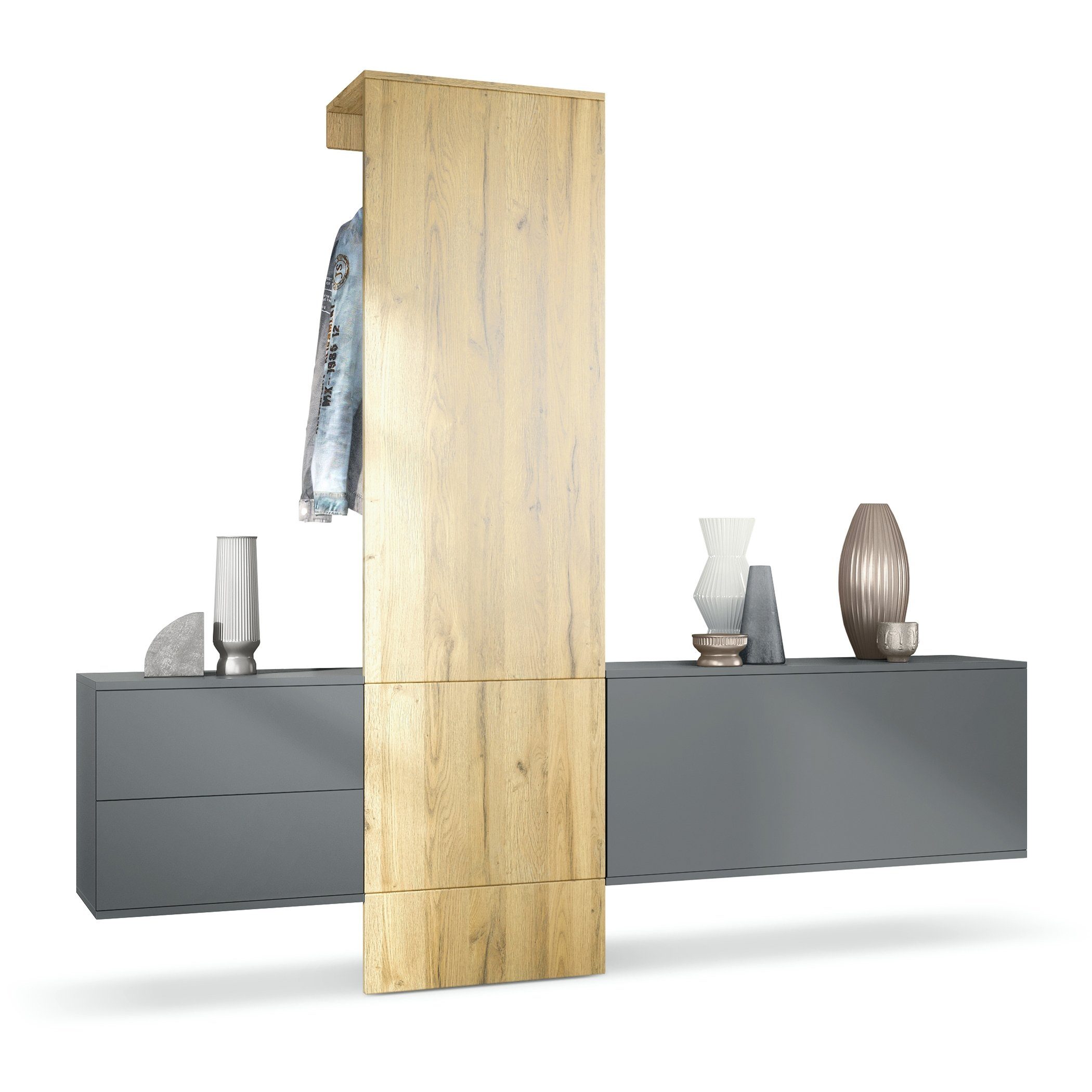 Vladon Garderoben-Set Carlton Set 1, (Wandgarderobe günstig online kaufen