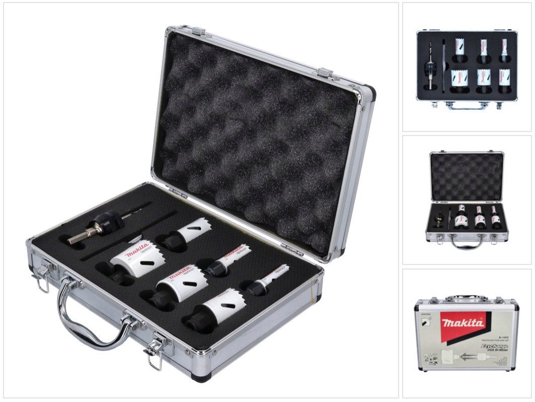 Makita Lochsäge EZYchange BIM Elektriker Lochsägen Set 8 tlg. 16 - 51 mm Bi-Metall (