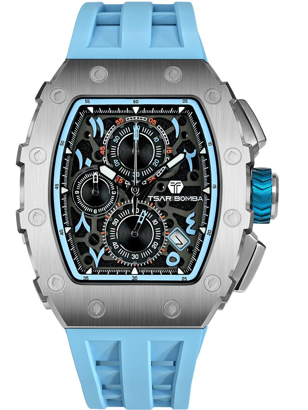 Tsar Bomba Quarzuhr Tsar Bomba TB8204QA-05 Herrenuhr Elementar Chronograph 44mm 5ATM Tsar Bomba TB8204QA-05 Herrenuhr Elementar Chronograph 44mm 5ATM