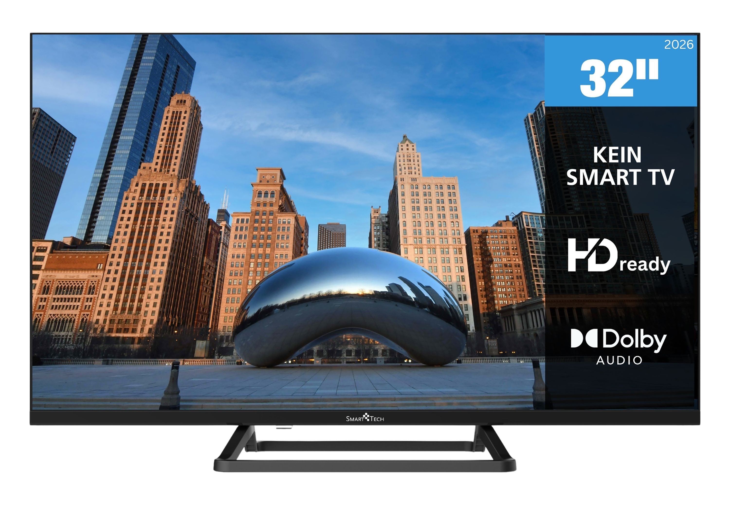 Smart Tech 32HN01V3 LED-Fernseher (81 cm/32 Zoll, HD-ready, 3x HDMI / 2x USB, integrierter Triple-Tuner)