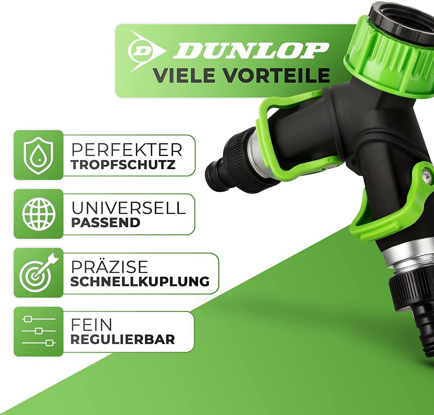 Thumbnail - Dunlop Anschlussstück Wege-Verteiler Wasserverteiler, (Komplett-Set)