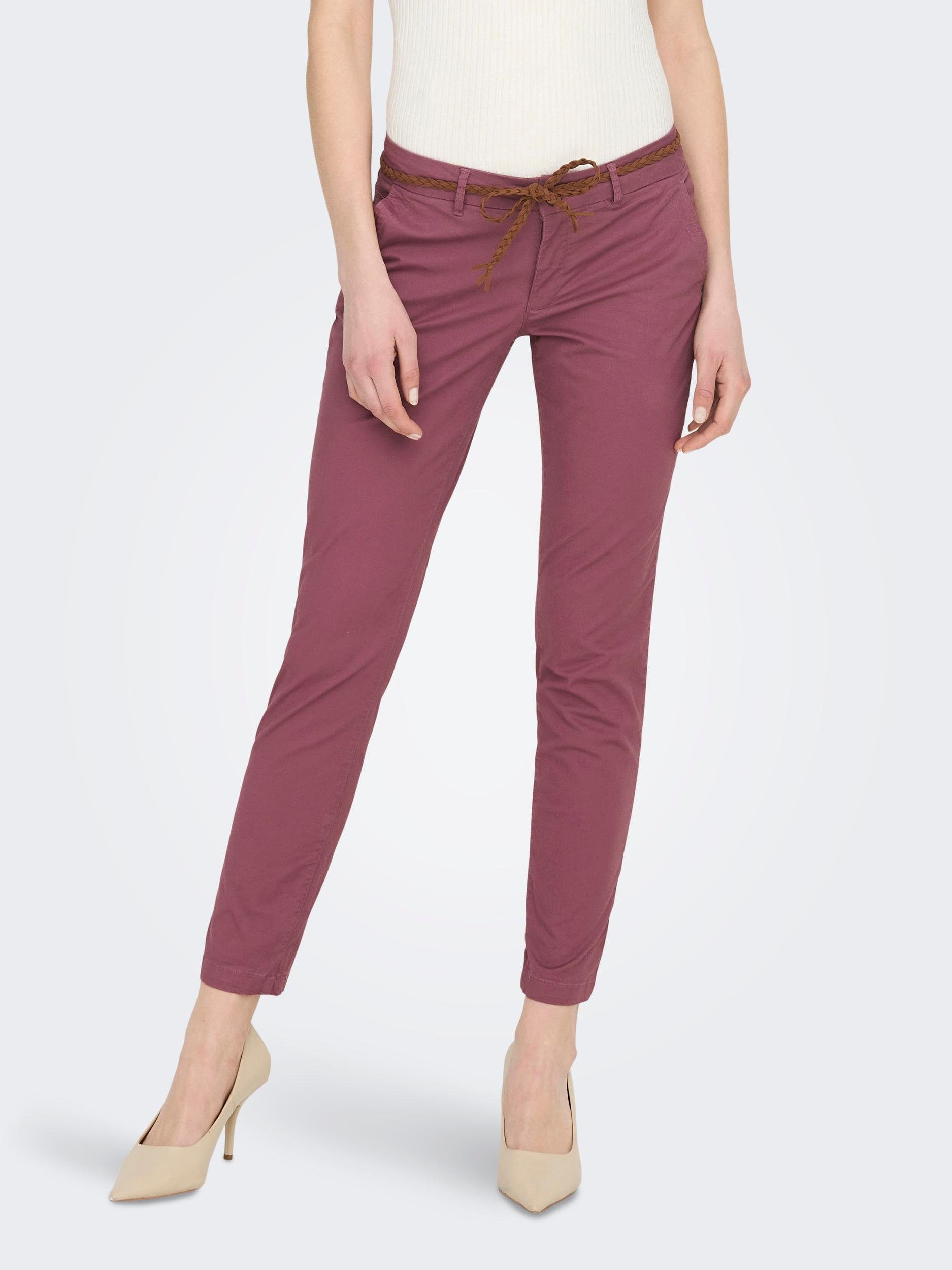 ONLY Chinohose ONLEVELYN REG ANKLE CHINO PANT PNT NOOS