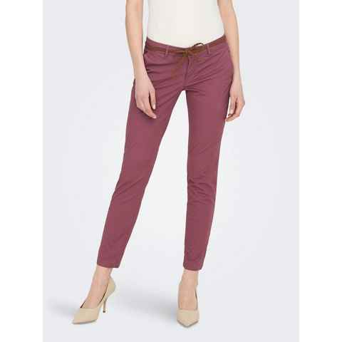 ONLY Chinohose ONLEVELYN REG ANKLE CHINO PANT PNT NOOS