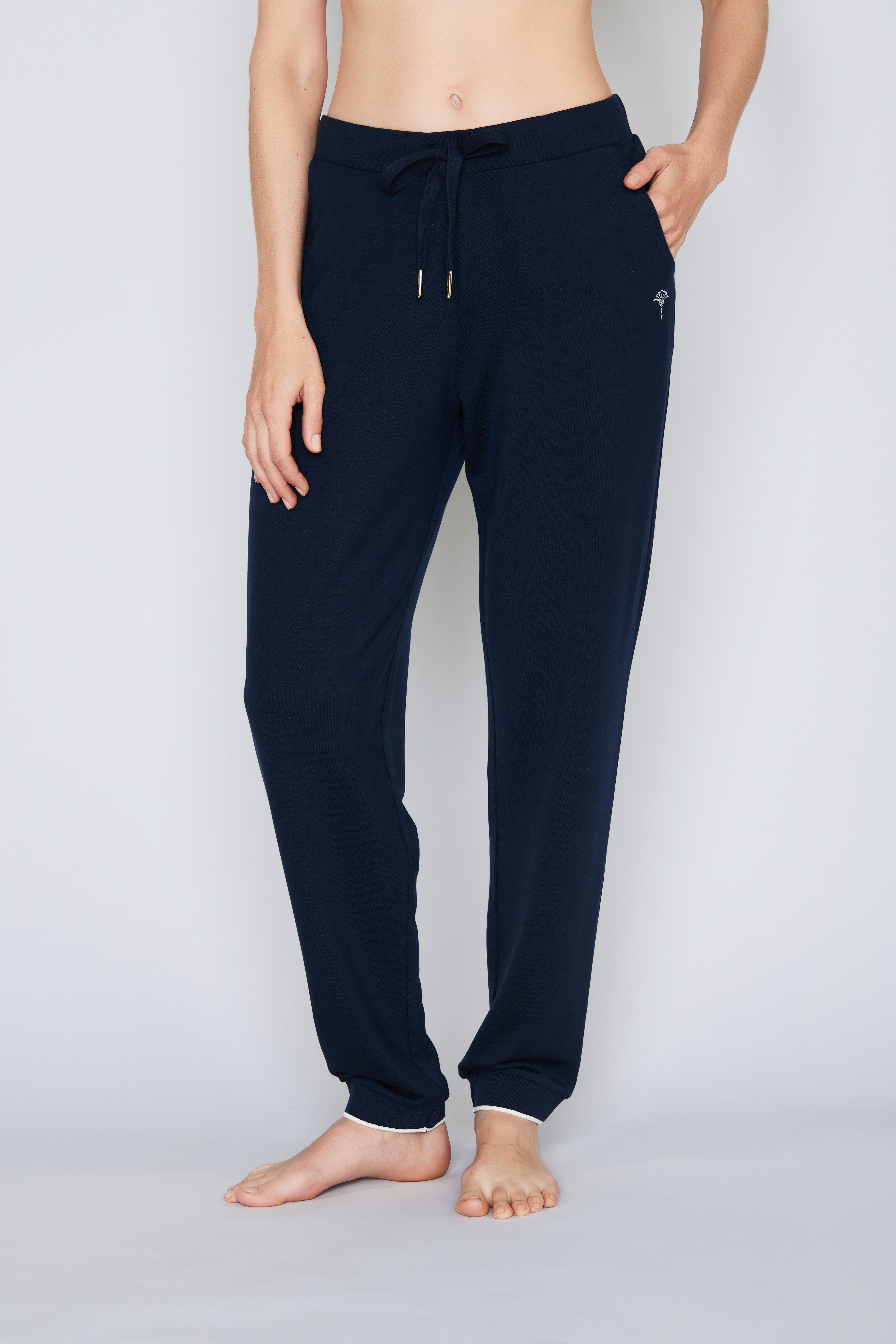 JOOP! Relaxhose Leisure mit stylischen Rippbündchen