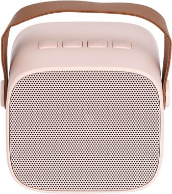 Bifurcation Tragbarer Karaoke-Lautsprecher und Mikrofon mit Bluetooth-Griff (Rosa) Bluetooth-Lautsprecher