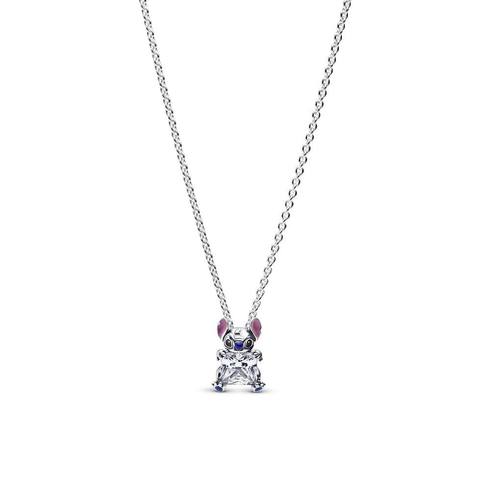 Pandora Kette ohne Anhänger Disney Stitch Kette mit Zirkonia aus Sterlingsilber von PANDORA