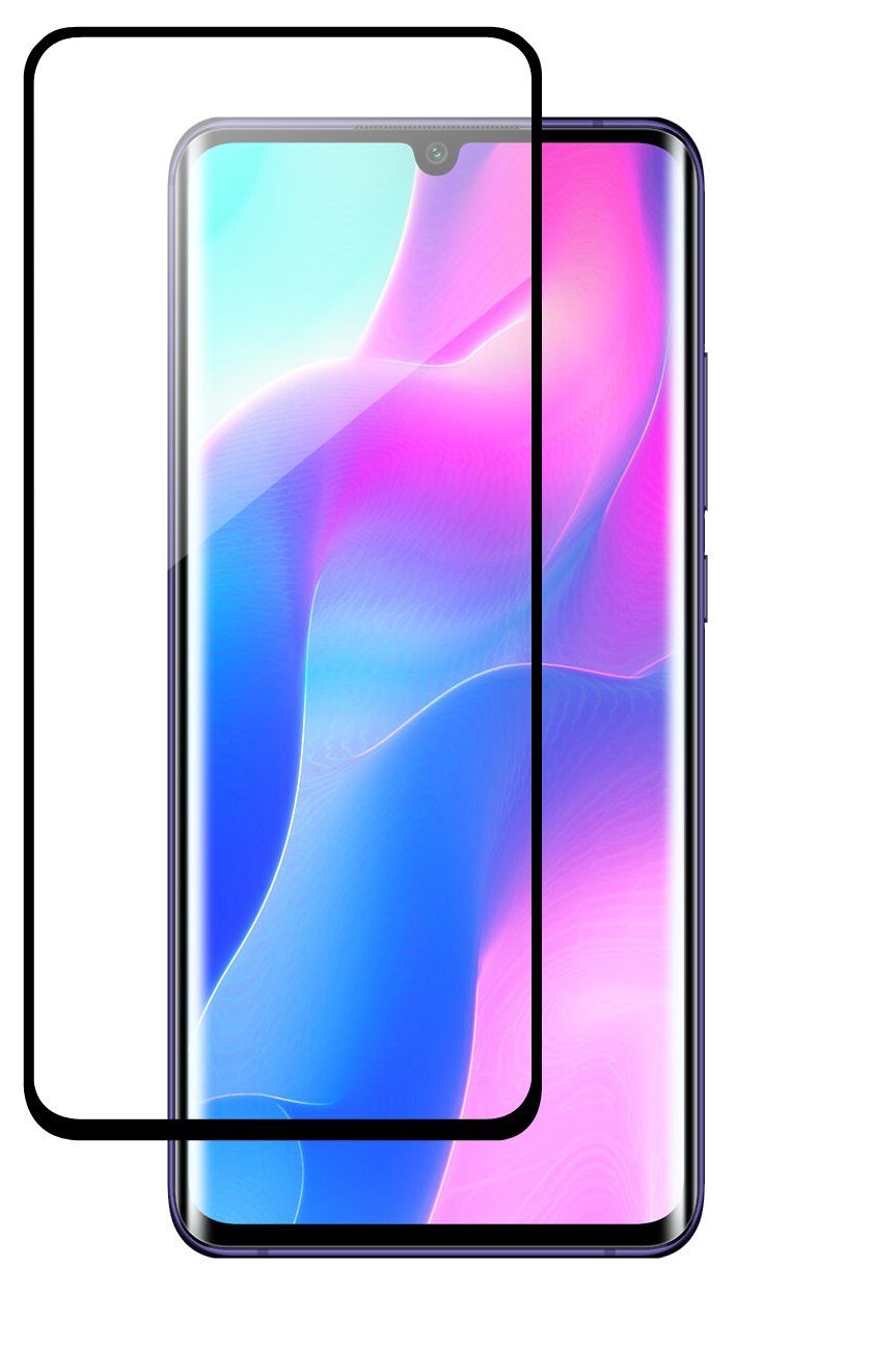 cofi1453 Handyhülle 5D Schutzglas für Xiaomi Mi Note 10 Lite, Displayschutz Panzerglasfolie