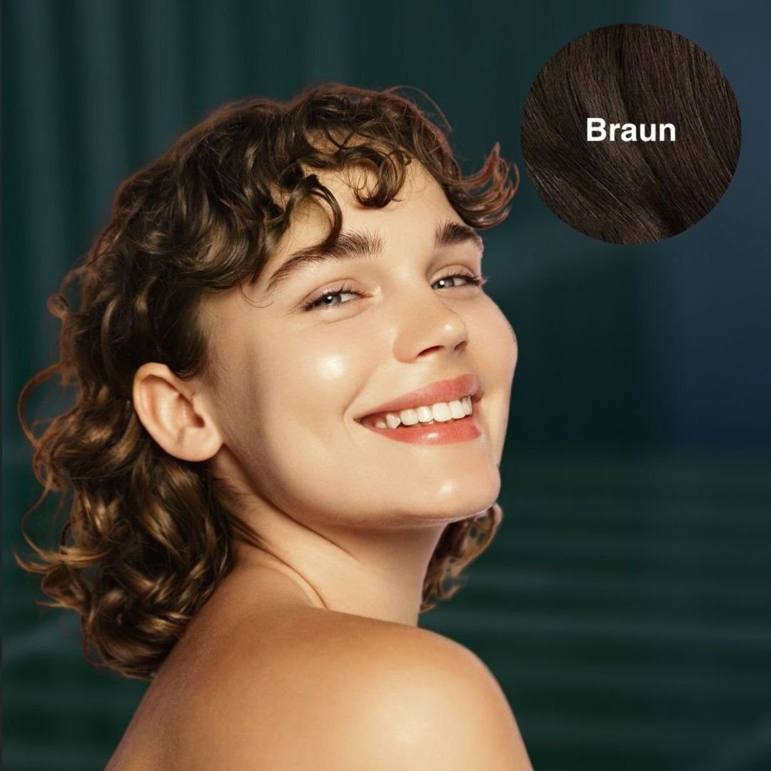 Leon Miguel Haaransatz-Farbpuder Hairline Braun - Powder zum kaschieren Ohne 4g, Concealer Ansatz - Haar Rückstände