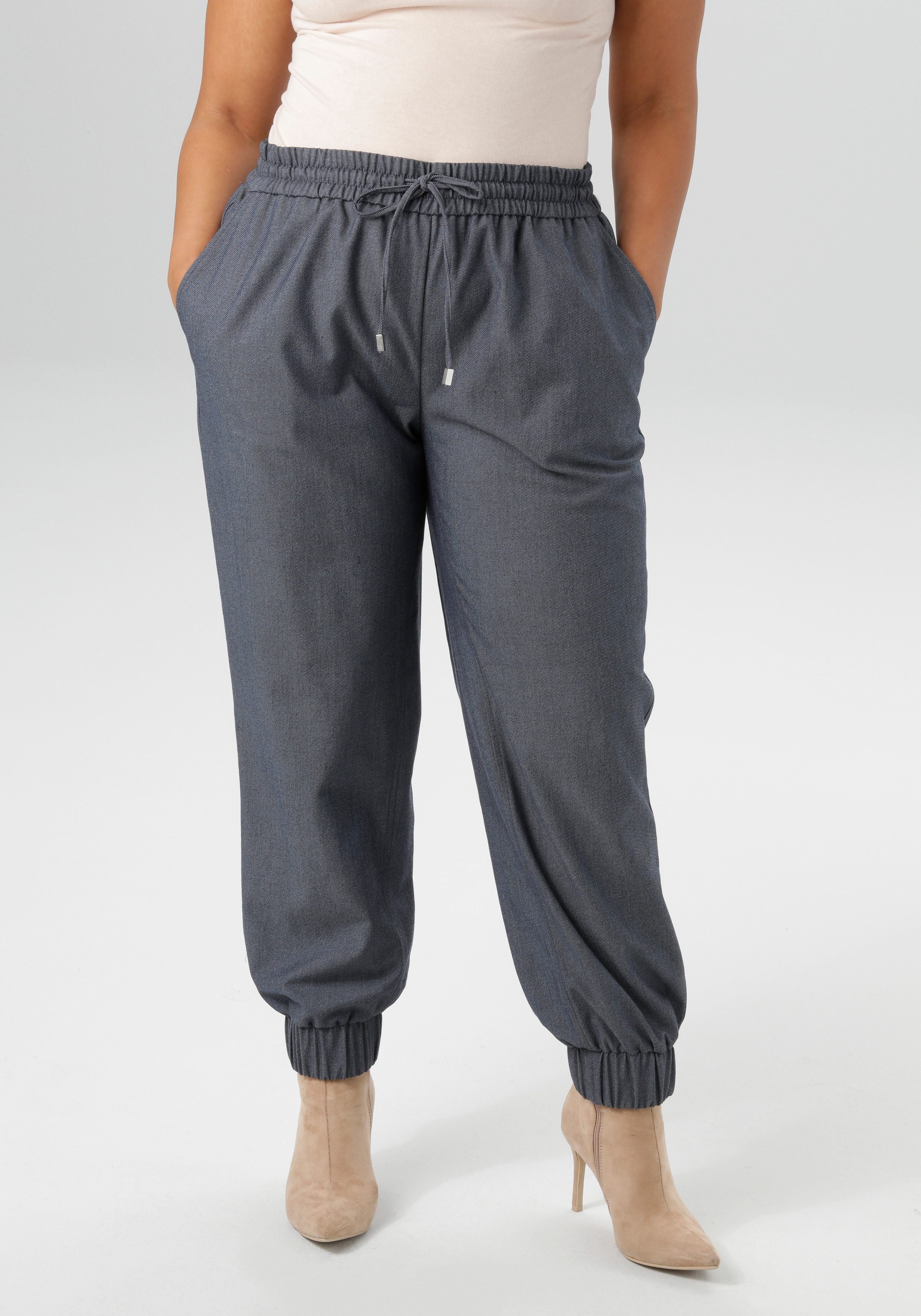 Aniston PLUS Schlupfhose mit praktischen Eingrifftaschen günstig online kaufen