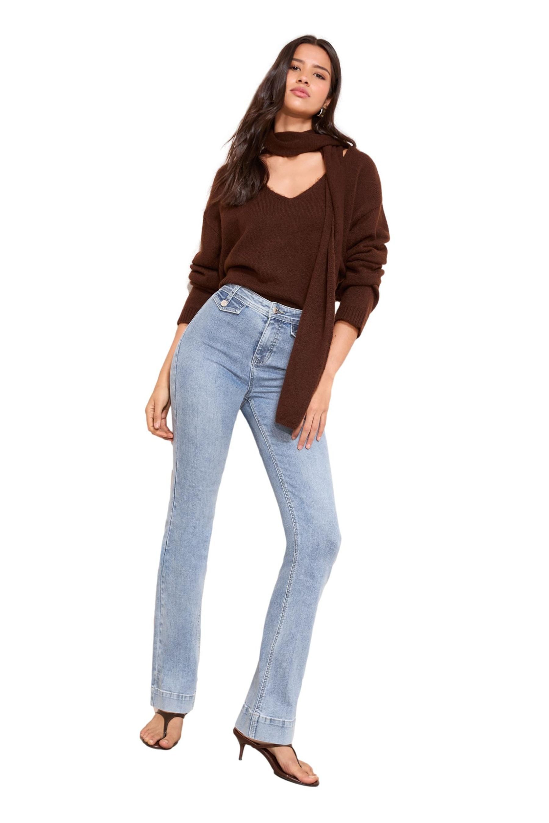 Friends Like These Taillenjeans Friends Like These Ausgestelle Jeans, Regular (1-tlg)