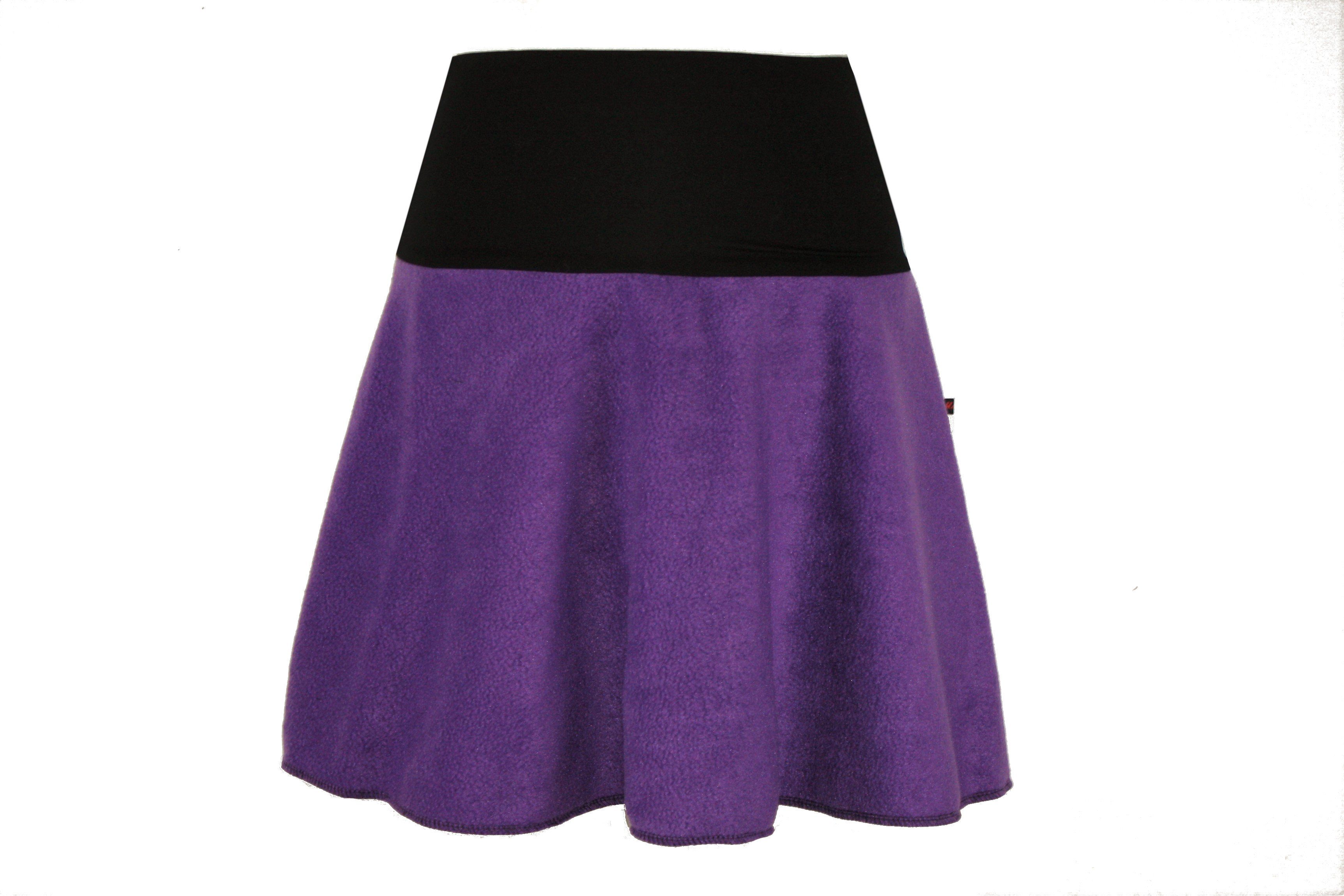 dunkle design Minirock Fleece 45cm Farbwahl günstig online kaufen