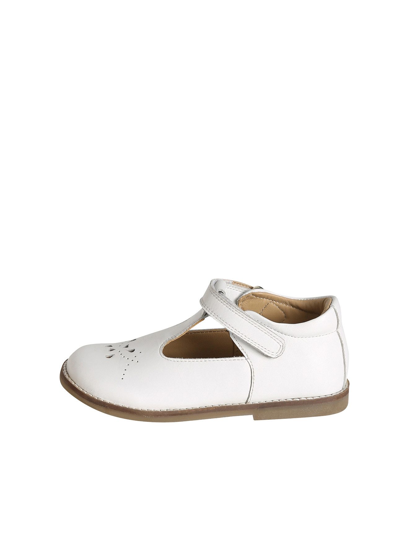 vertbaudet Spangenschuhe aus Leder Mädchen, Klett Ballerina