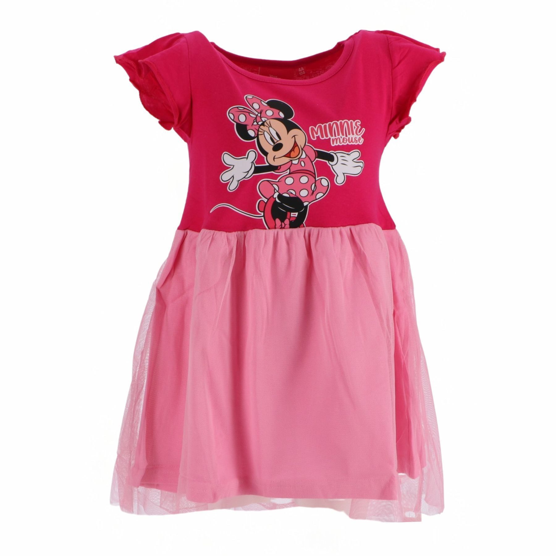 Disney Minnie Mouse Midikleid Kinderkleid Pink Mädchen Kindermode Kleid