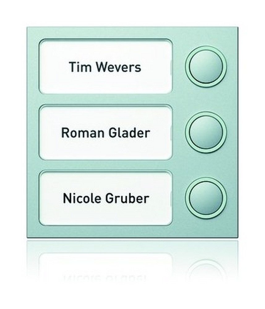 RITTO Gegensprechanlage, Klingelmodul Bus-System 3RT silber 95 x 95 x 33 mm