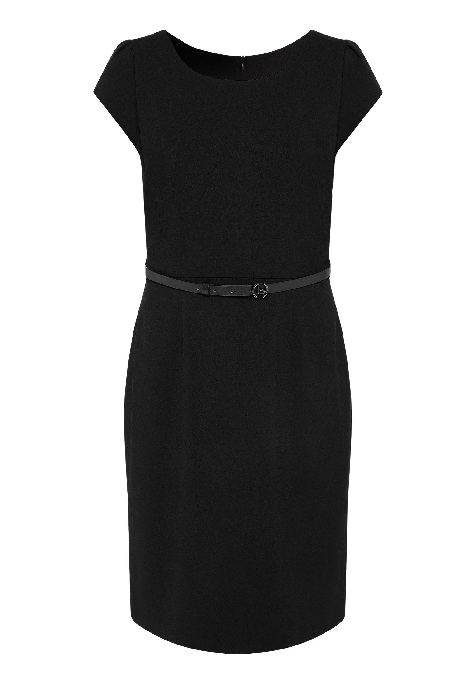 Betty&Co Etuikleid Damen Etuikleid mit Gürtel Gürtel
