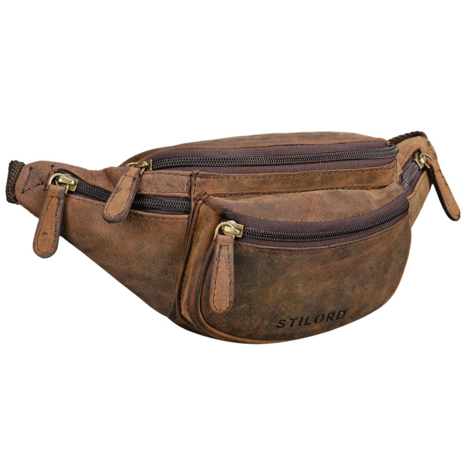 STILORD Bauchtasche "Eliah" Vintage Gürteltasche Leder für Damen und Herren