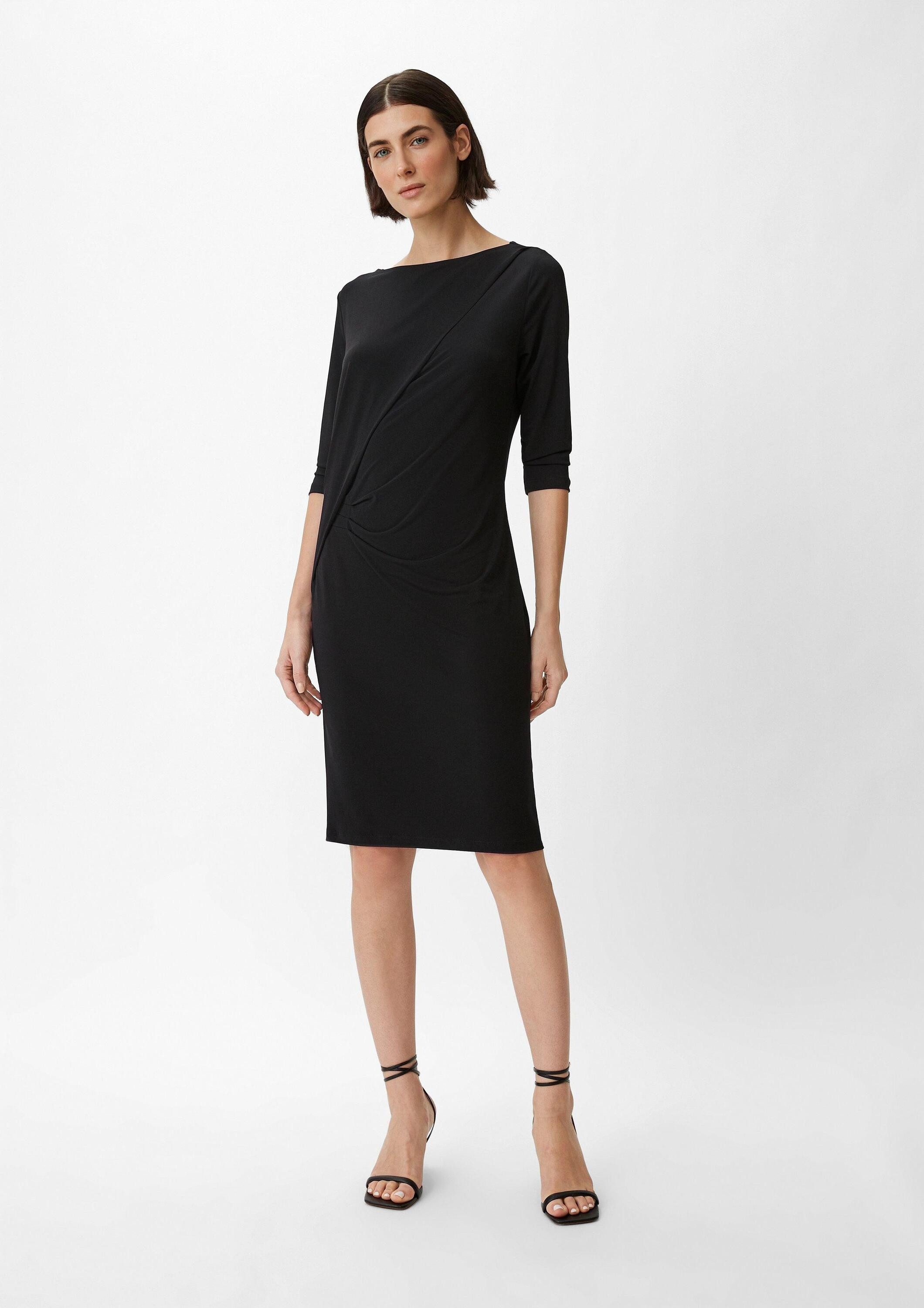 comma Minikleid Kleid Jerseykleid mit Raffung günstig online kaufen