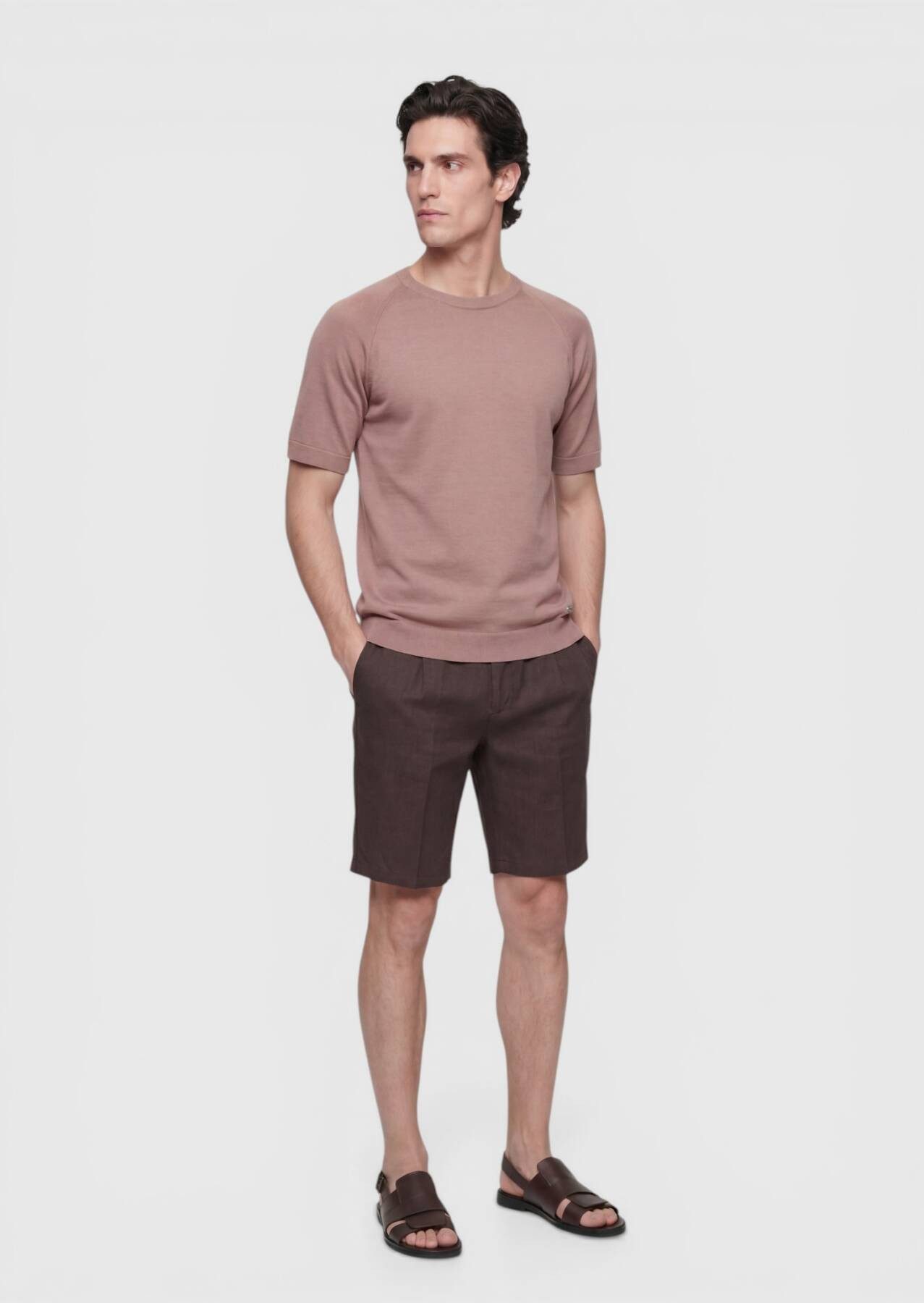 RAMSEY Longpullover Rosa Strickmode