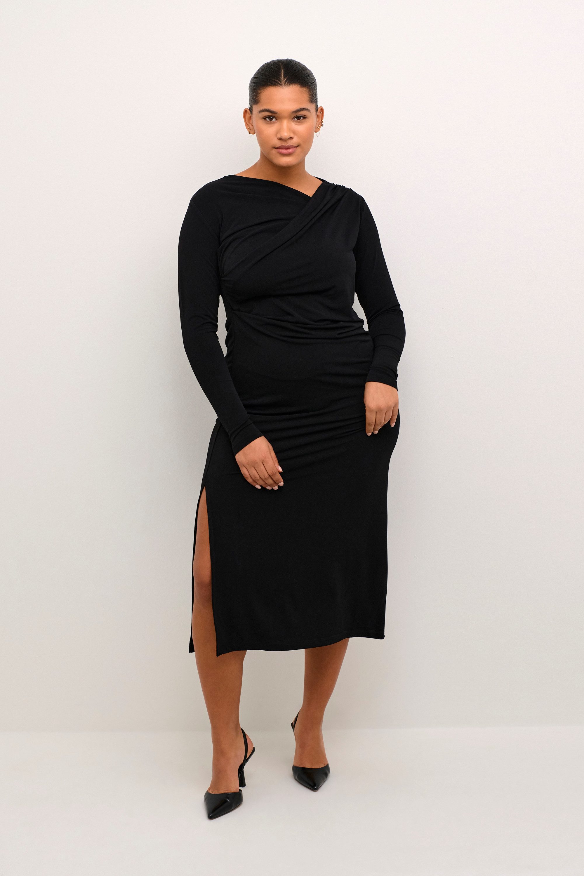 KAFFE Curve Blusenkleid Kleid KCaidi Große Größen