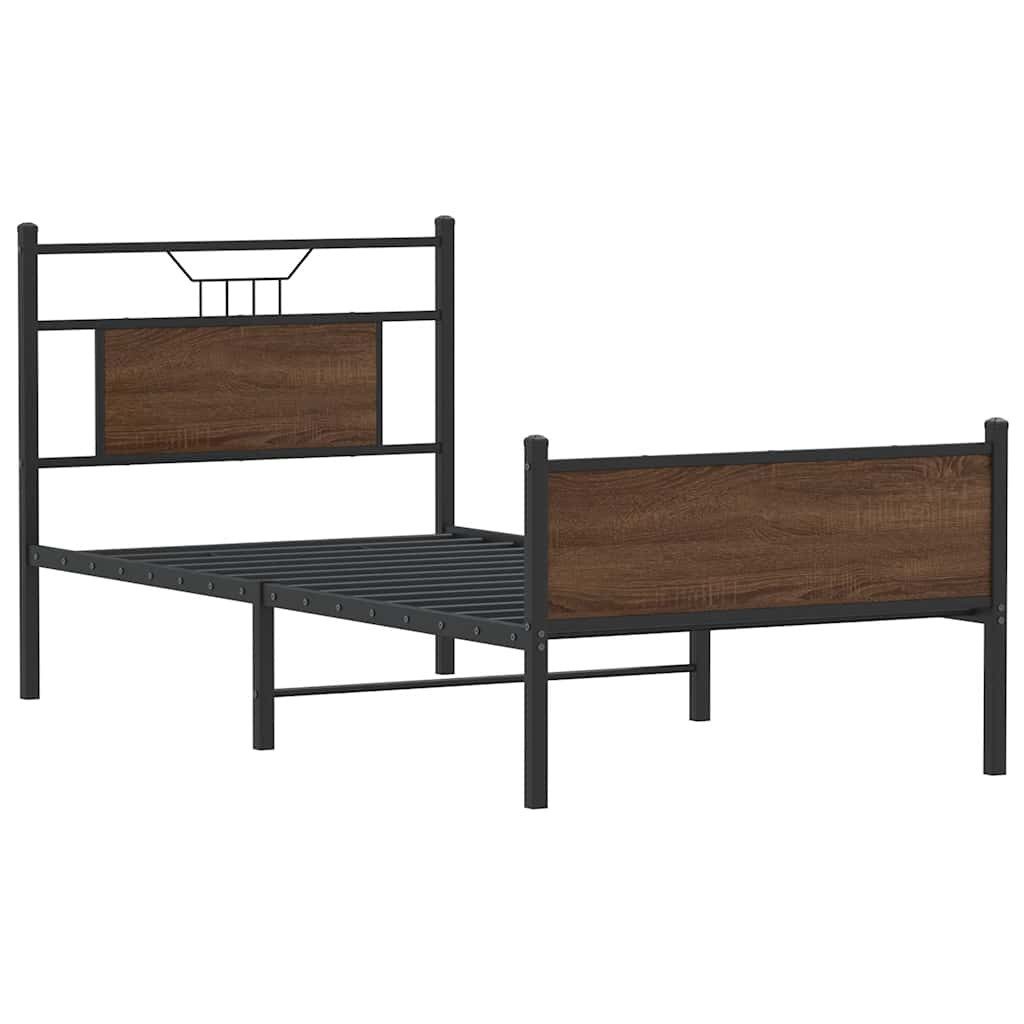 vidaXL Bett Bettgestell ohne Matratze Braun günstig online kaufen