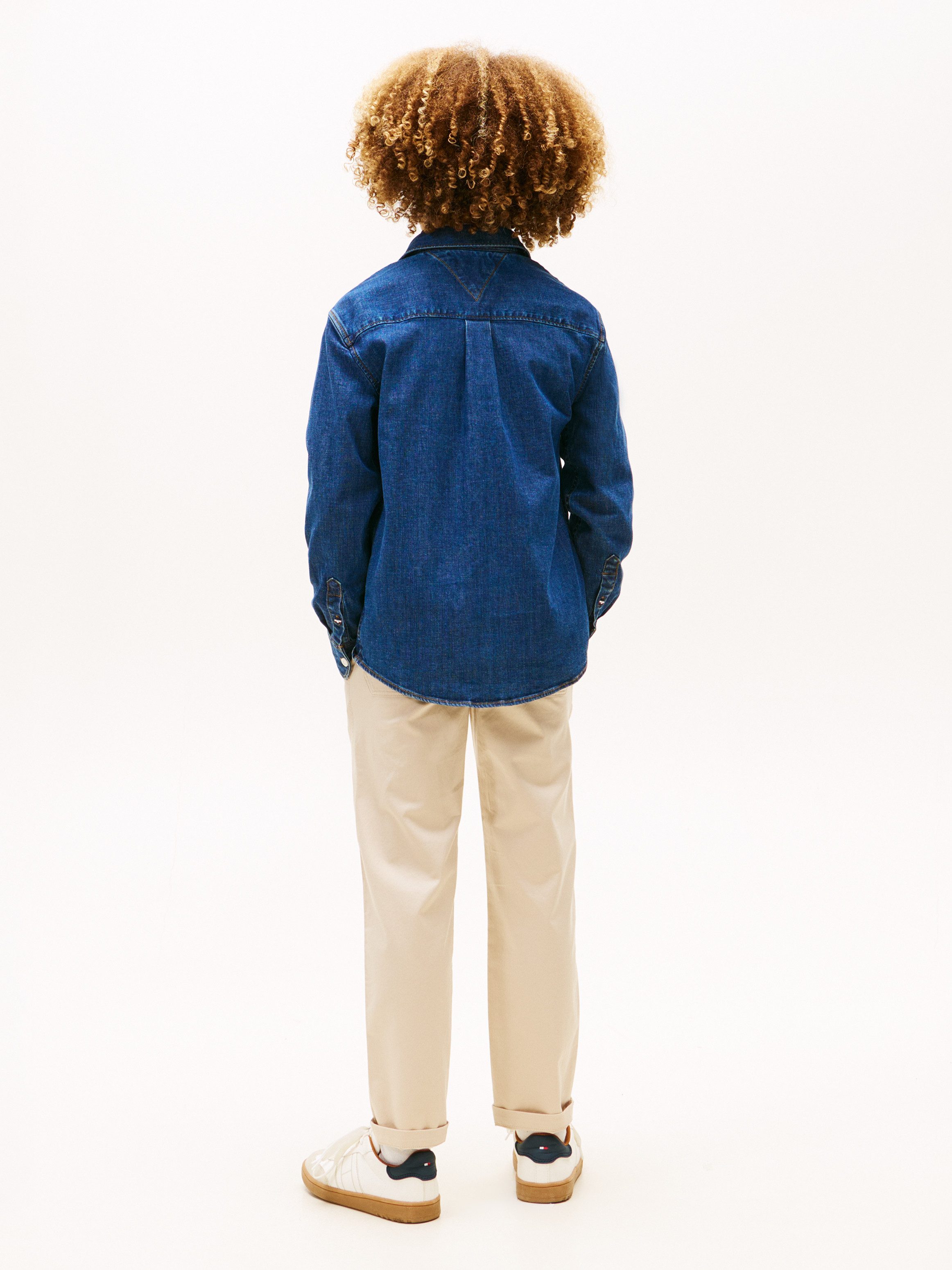 Tommy Hilfiger Jeanshemd RELAXED DENIM SHIRT Regular fit, für Kinder bis 16 Jahre – Bild 5 von 5