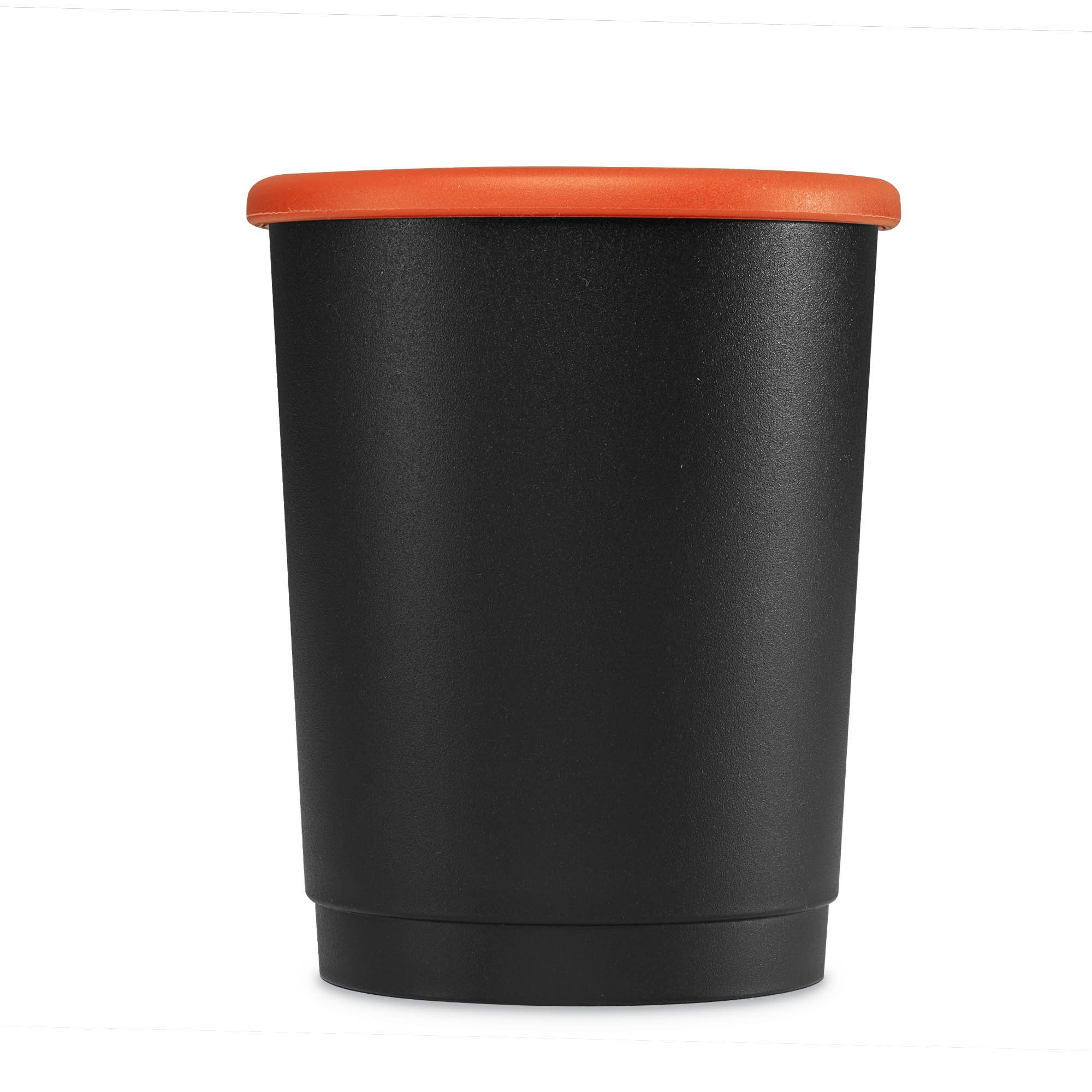achilles Mehrwegbecher Barista 365 (10-tlg) / Schwarz Orange Coffee-to-Go-Becher Mehrwegbecher Kunststoff, Kaffee-Becher
