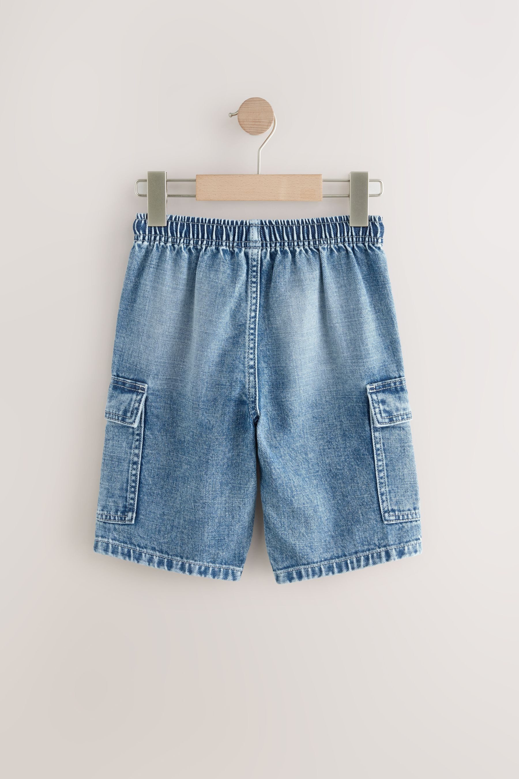 Next Cargoshorts Cargo-Denimshorts aus 100 % Baumwolle, 2er-Pack (2-tlg)