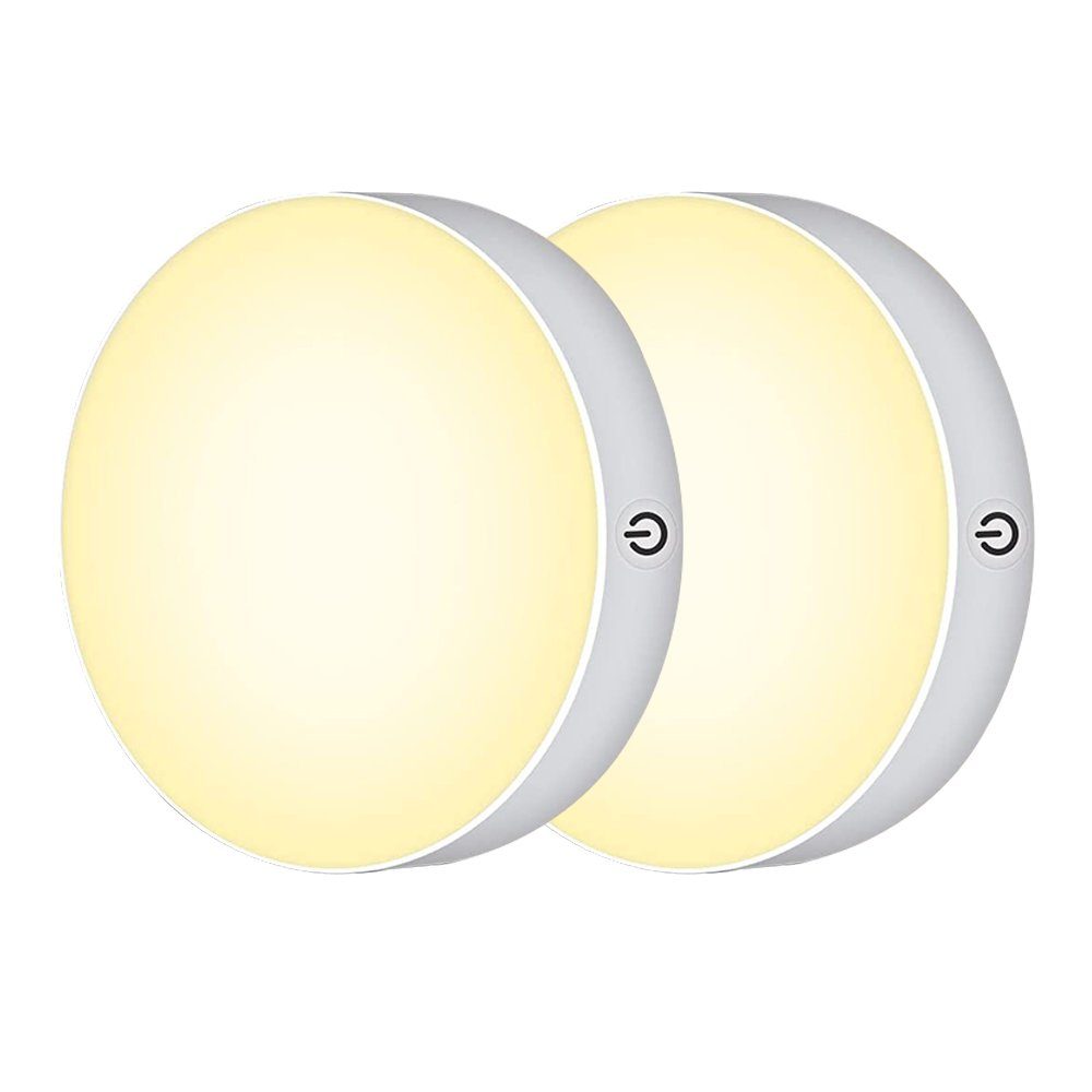 GelldG LED Arbeitsleuchte Warmweiß Touch Nachtlichter, USB, Wiederaufladbare LED Schranklicht