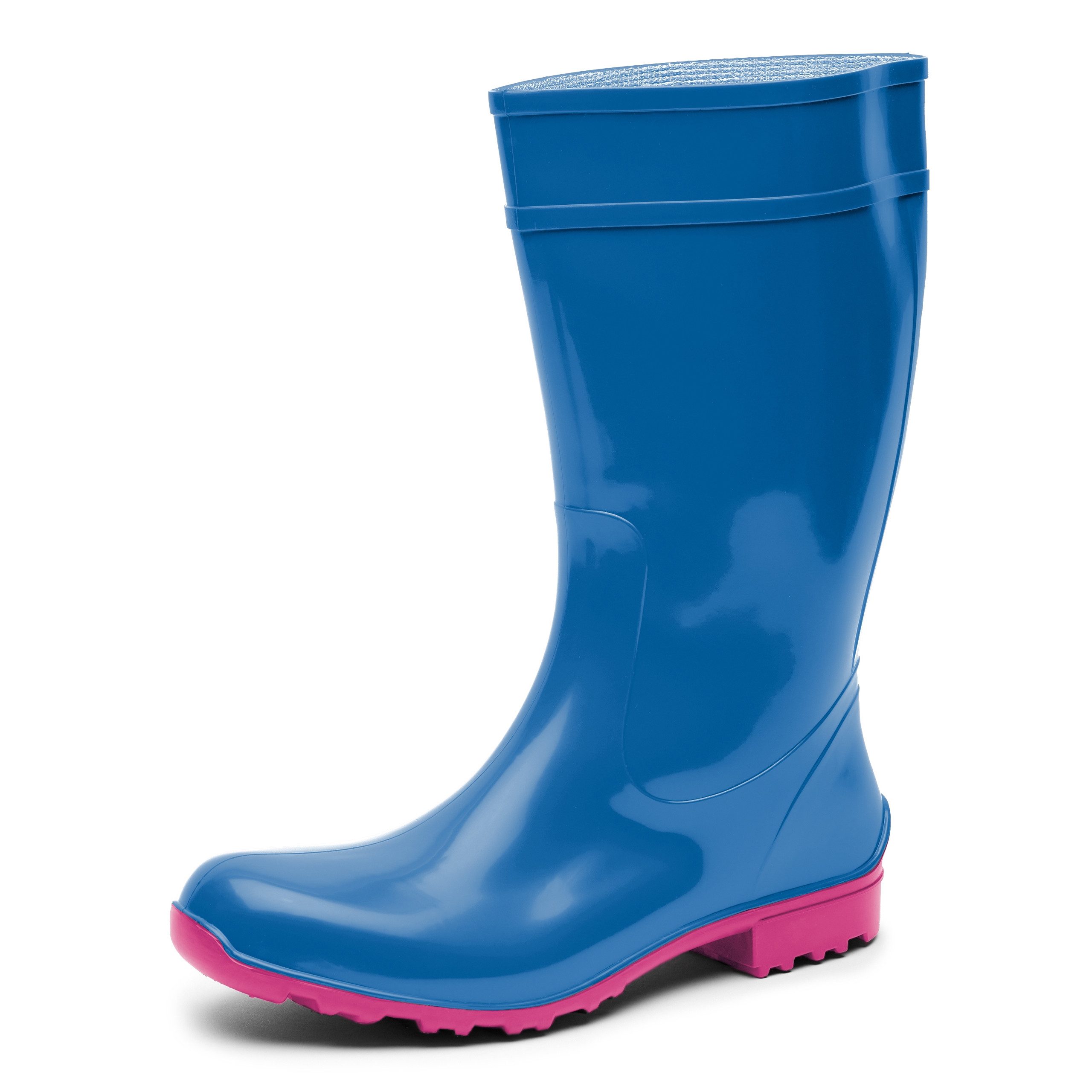Ladeheid lange Regenstiefel für Frauen LA-967 Gummistiefel Damen hoch und robust