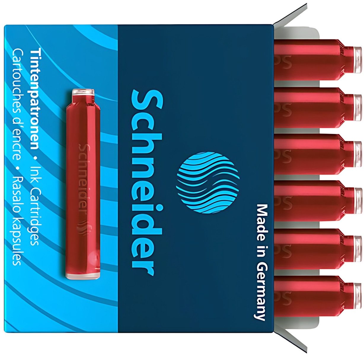 KOH-I-NOOR Schneider Tintenpatronen Standard rot 6er Pack Tintenpatrone