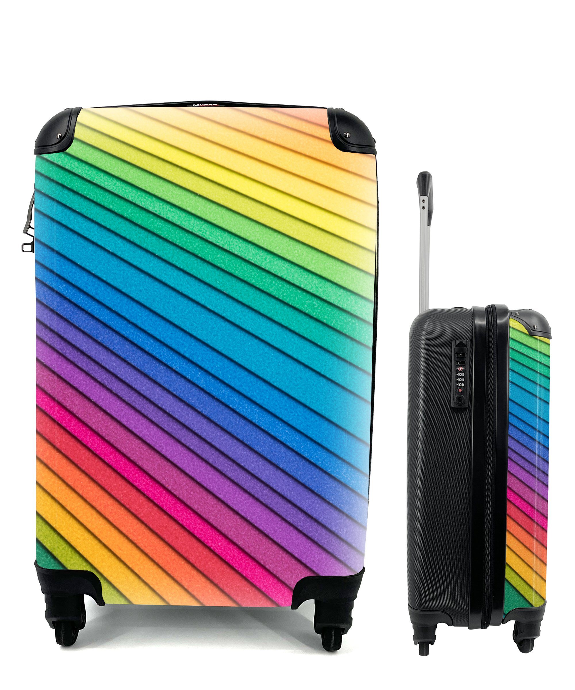 Handgepäckkoffer Regenbogenfarbenes Papier