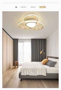 Daskoo Deckenleuchten 50W Modern LED Deckenlampe mit Fernbedienung Dimmbar Wohnzimmer, LED fest integriert, Warmweiß/Neutralweiß/Kaltweiß, LED Deckenleuchte