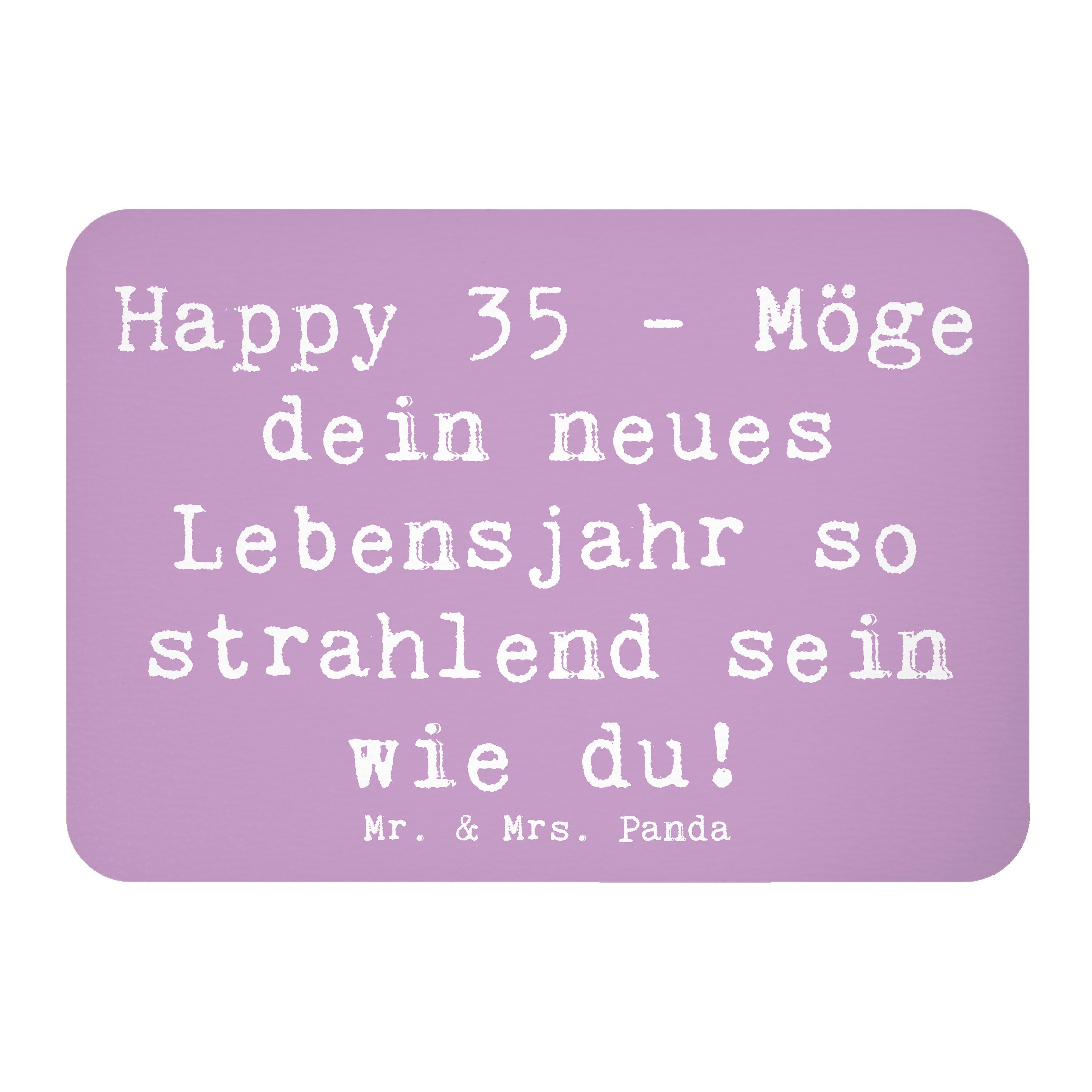 Magnet Spruch 35. Geburtstag Glückwünsche - Lavendeltraum - Geschenk, Freude