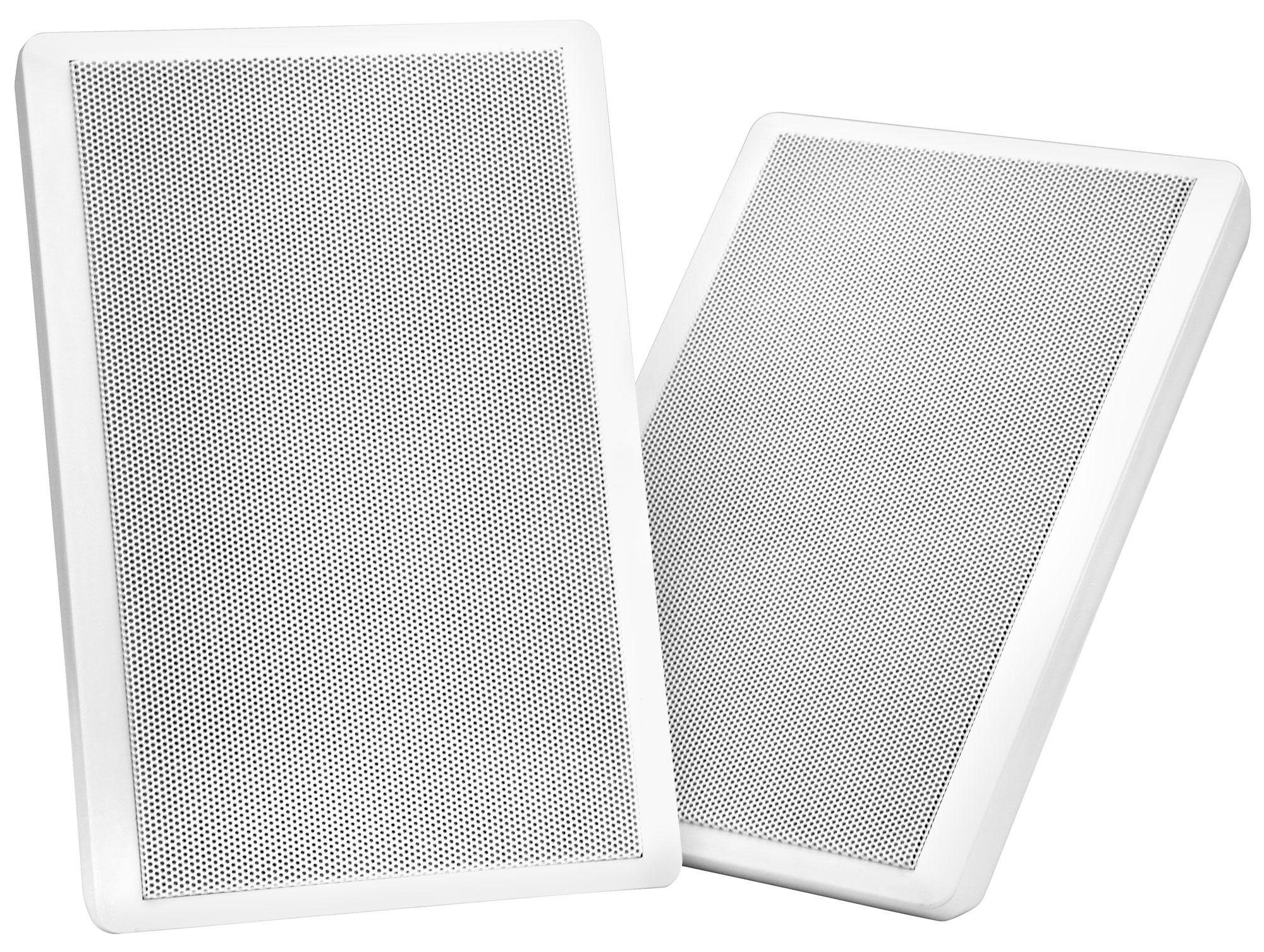 Pronomic FLS-540 WH Paar Flatpanel Wandlautsprecher Box weiß Lautsprecher 2 Wege (kein Netzwerkstandard, 25 W, HiFi Flachlautsprecher, 5,25"/133 mm Woofer, 1,2"/30 mm Tweeter)