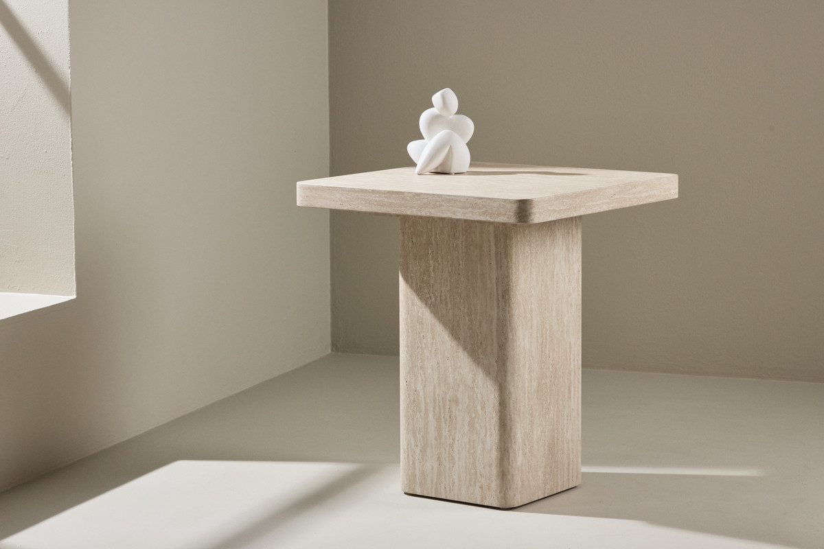 Nordanest Beistelltisch QVART 50x50cm, Marmoroptik