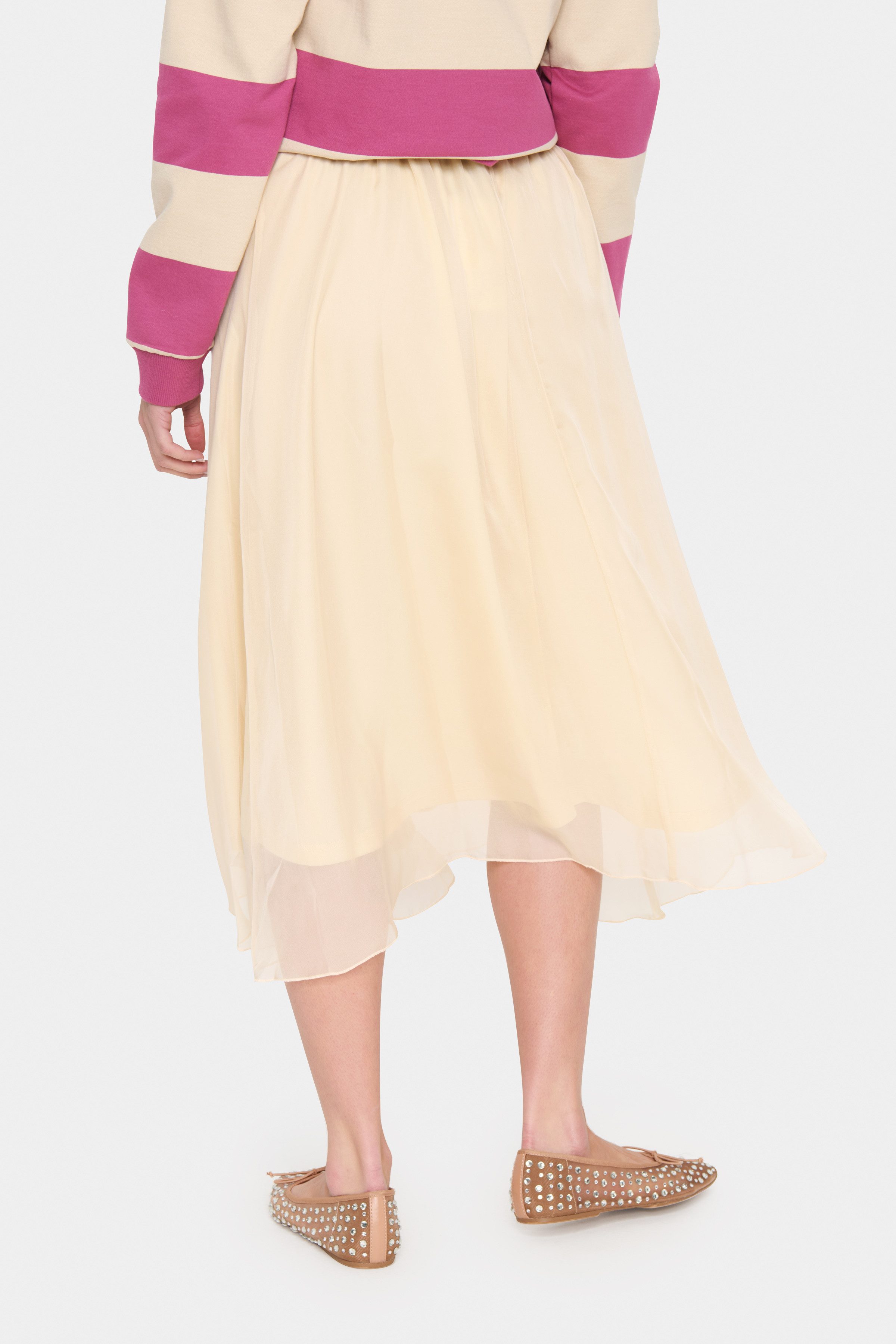 Saint Tropez Midirock CoralSZ Skirt aus Chiffon günstig online kaufen