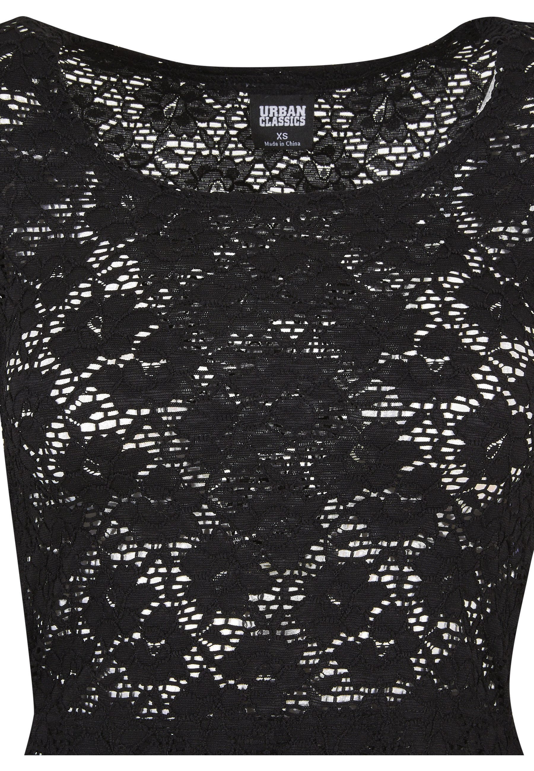URBAN CLASSICS Langarmshirt Urban Classics Damen Ladies Cropped Lace Longsleeve (1-tlg)