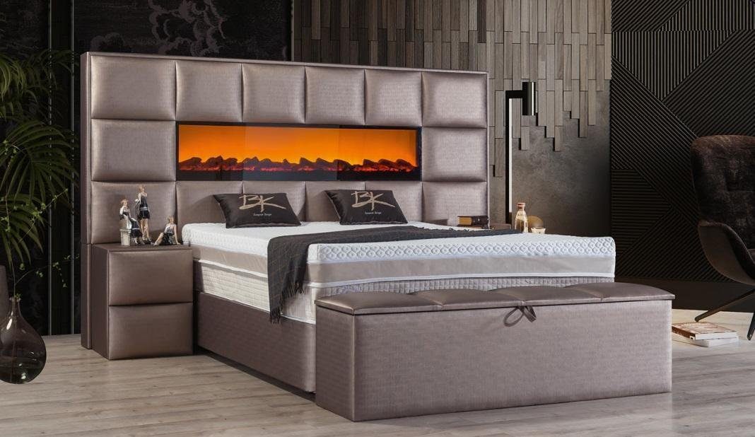 JVmoebel Bett, Betten Doppel Bettrahmen Design Möbel Neu Bett Doppelbetten | Bettgestelle