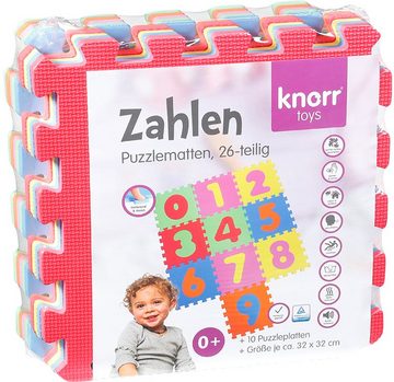 Knorrtoys® Puzzle Zahlen, 10 Puzzleteile, Puzzlematte, Bodenpuzzle