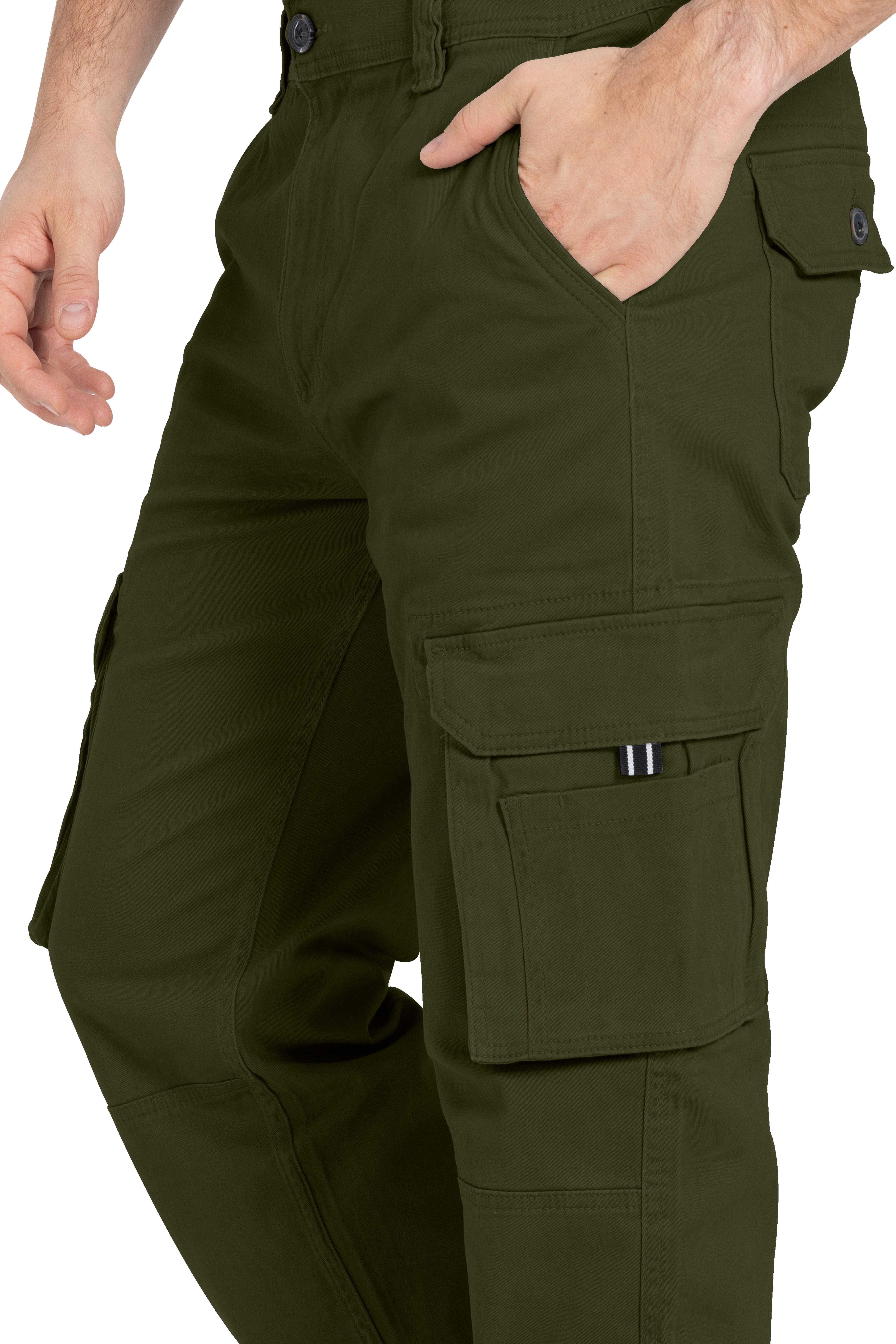 BlauerHafen Cargohose Herren Cargo Hose Arbeitshose Schwerlast Tactical mit 12 Taschen Chino – Bild 5 von 5